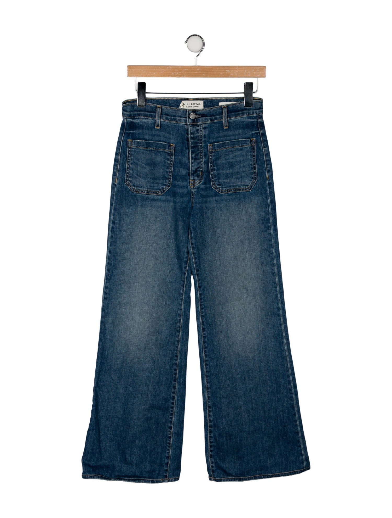 Nili Lotan High-Rise Wide Leg Jeans