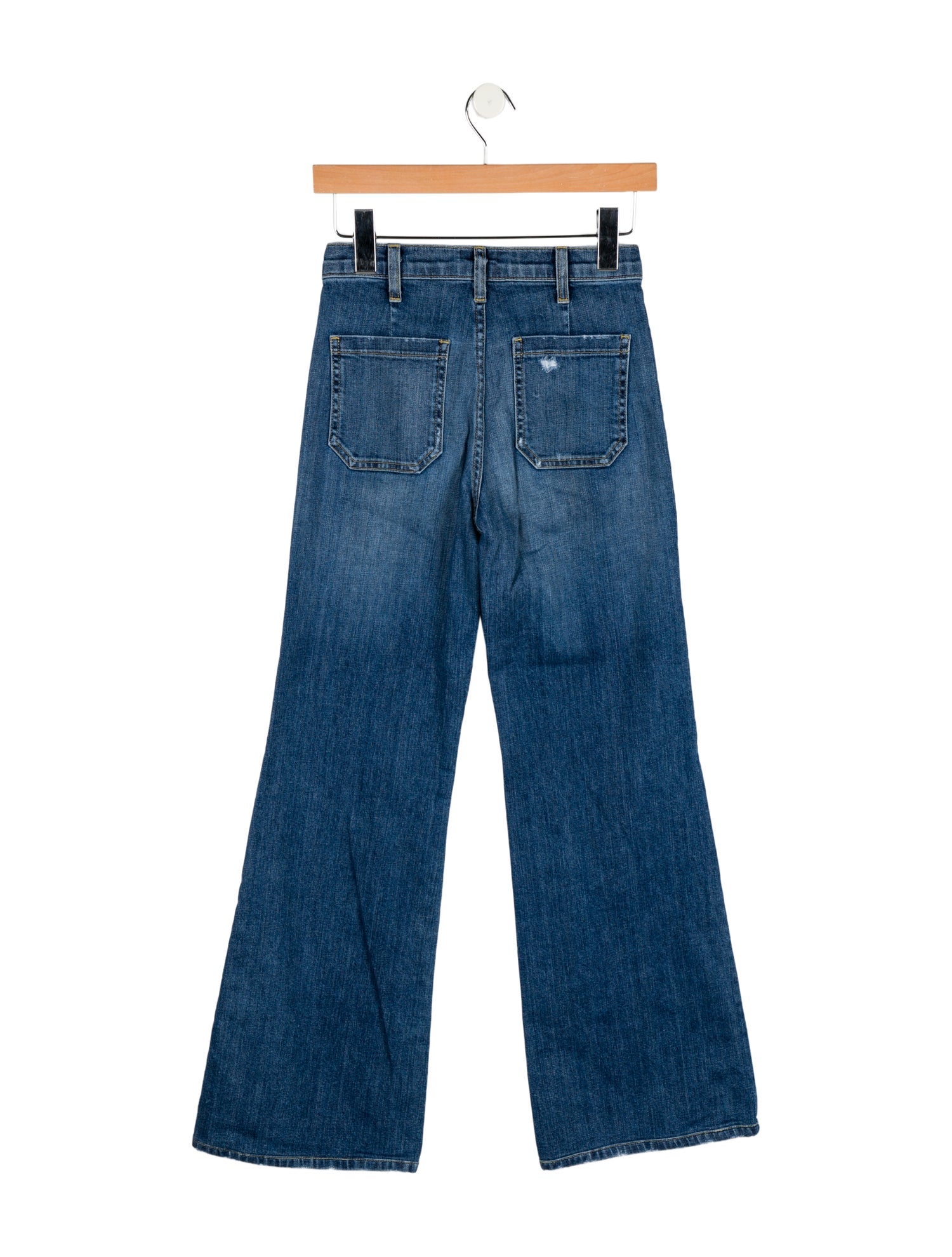 Nili Lotan Mid-Rise Wide Leg Jeans