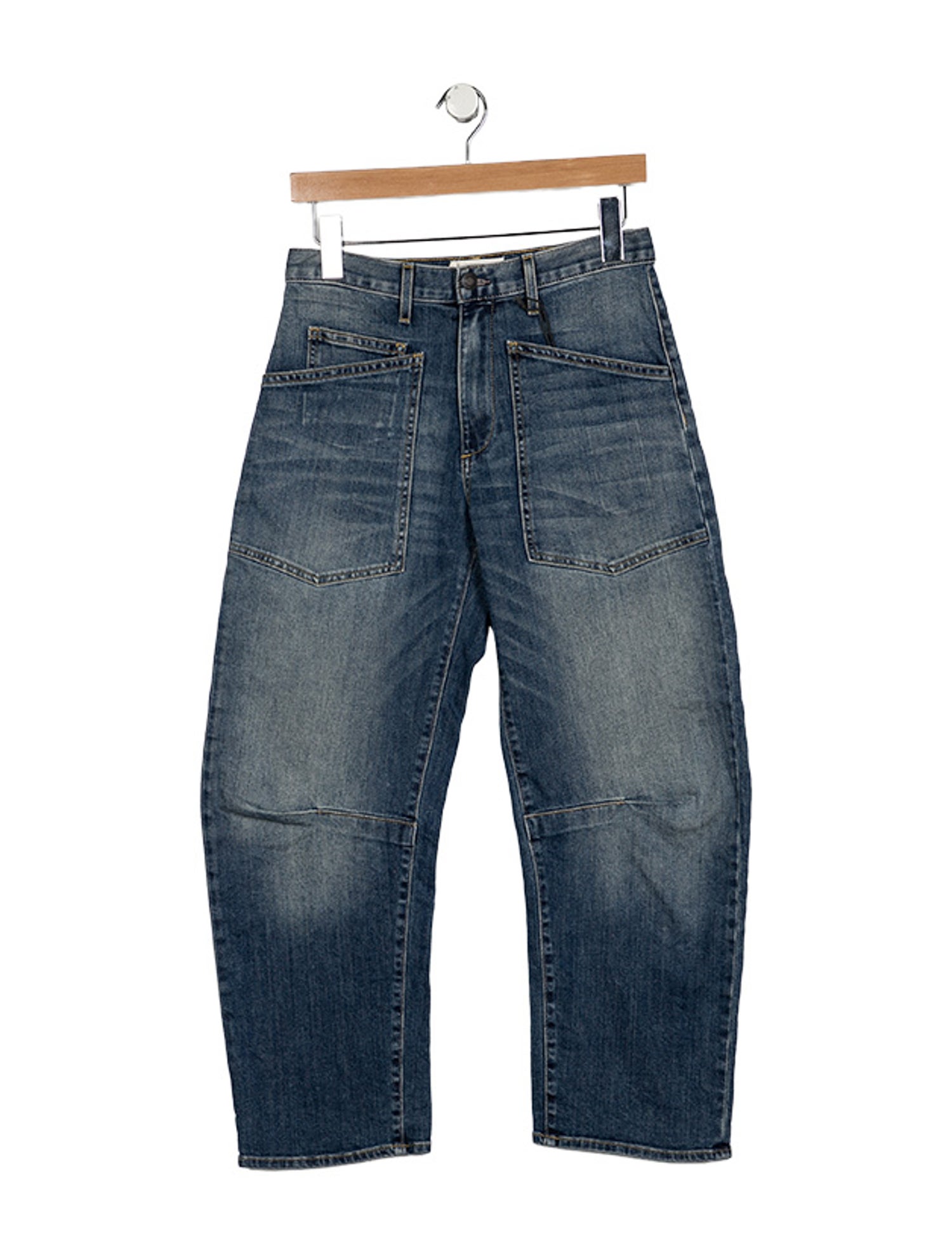 Nili Lotan Mid-Rise Straight Leg Jeans