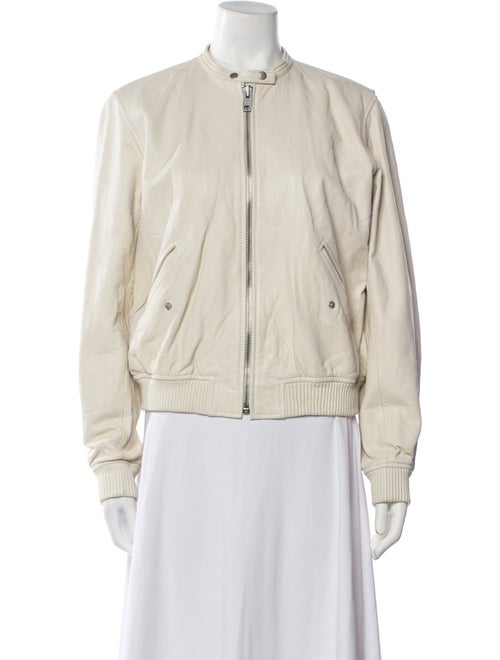 Nili Lotan Leather Bomber Jacket