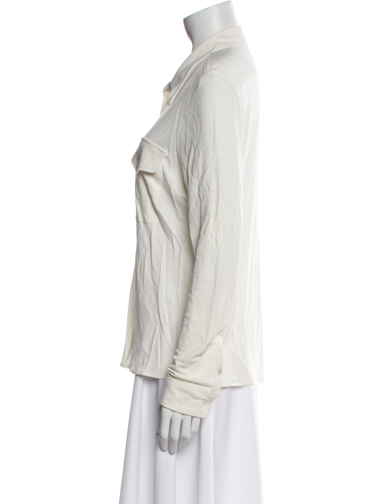 Nili Lotan Long Sleeve Button-Up Top