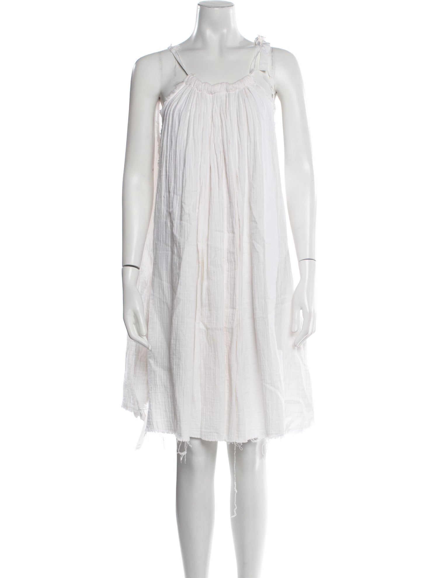 Nili Lotan Square Neckline Knee-Length Dress