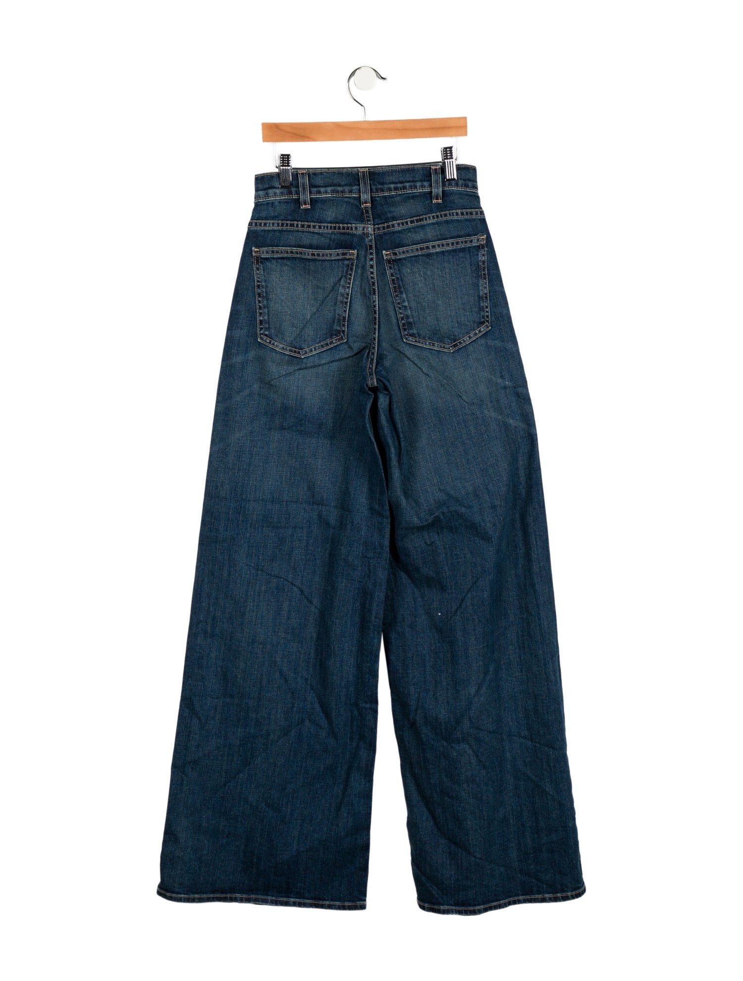 Nili Lotan Mid-Rise Wide Leg Jeans