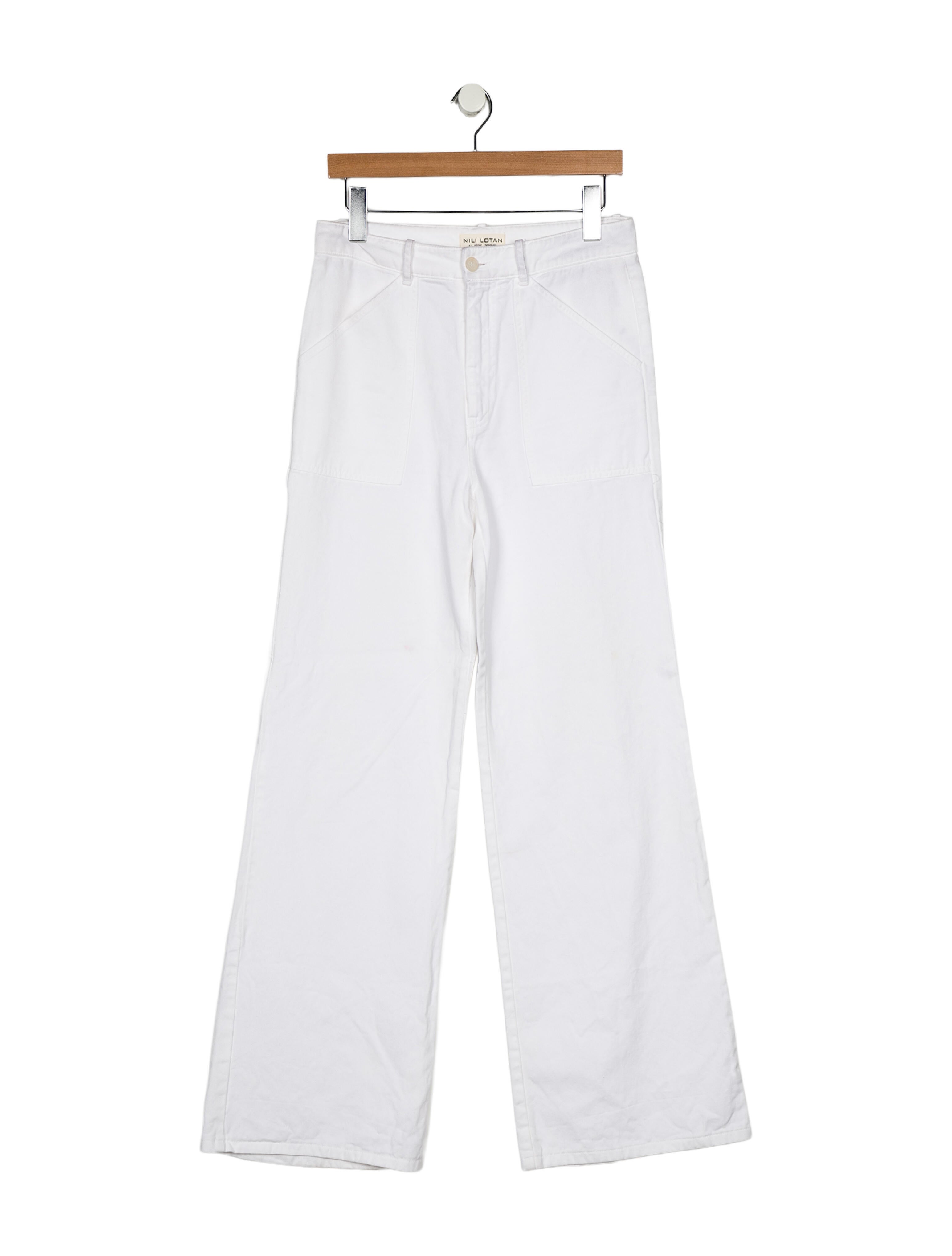 Nili Lotan High-Rise Wide Leg Jeans