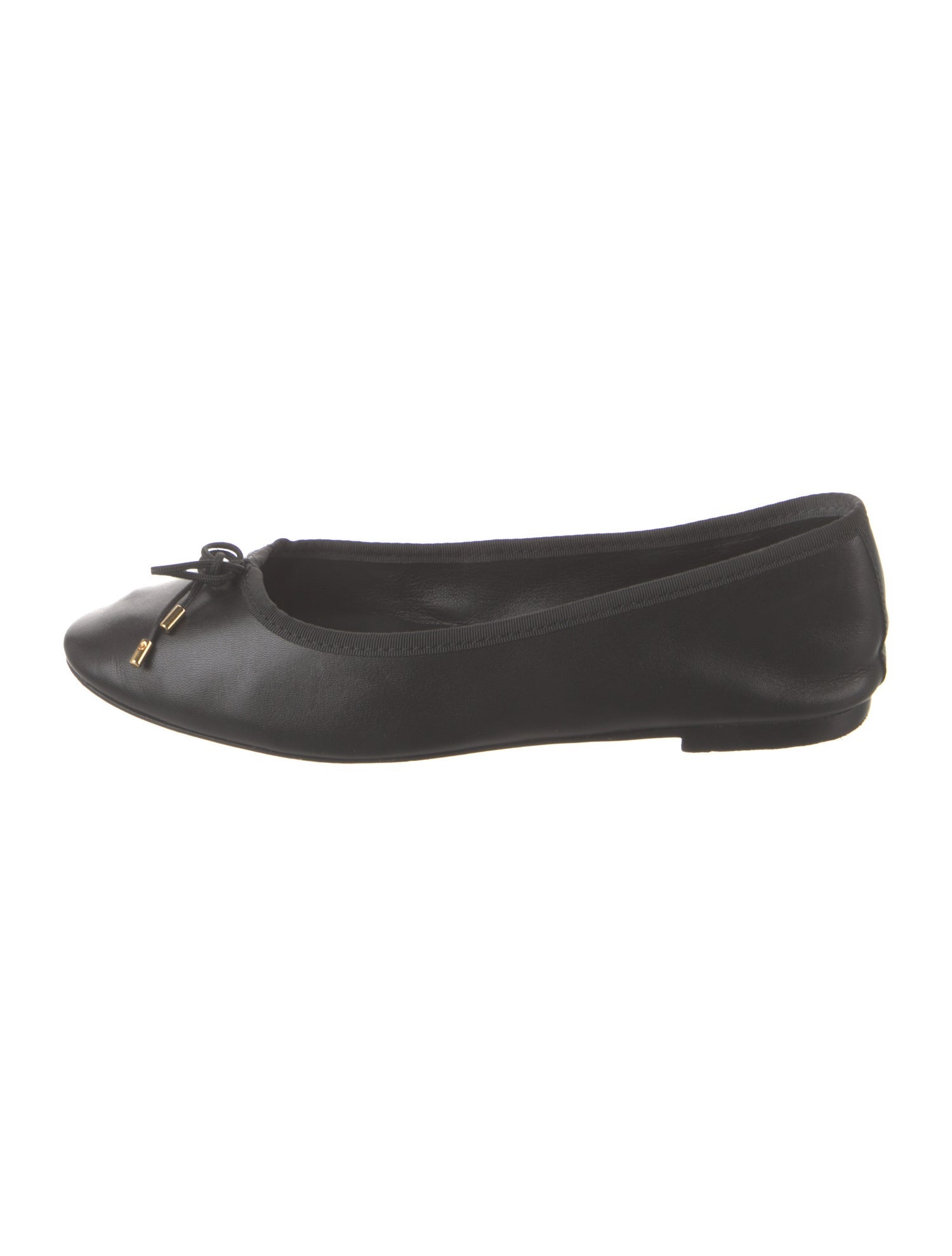 Nili Lotan Leather Bow Accents Ballet Flats