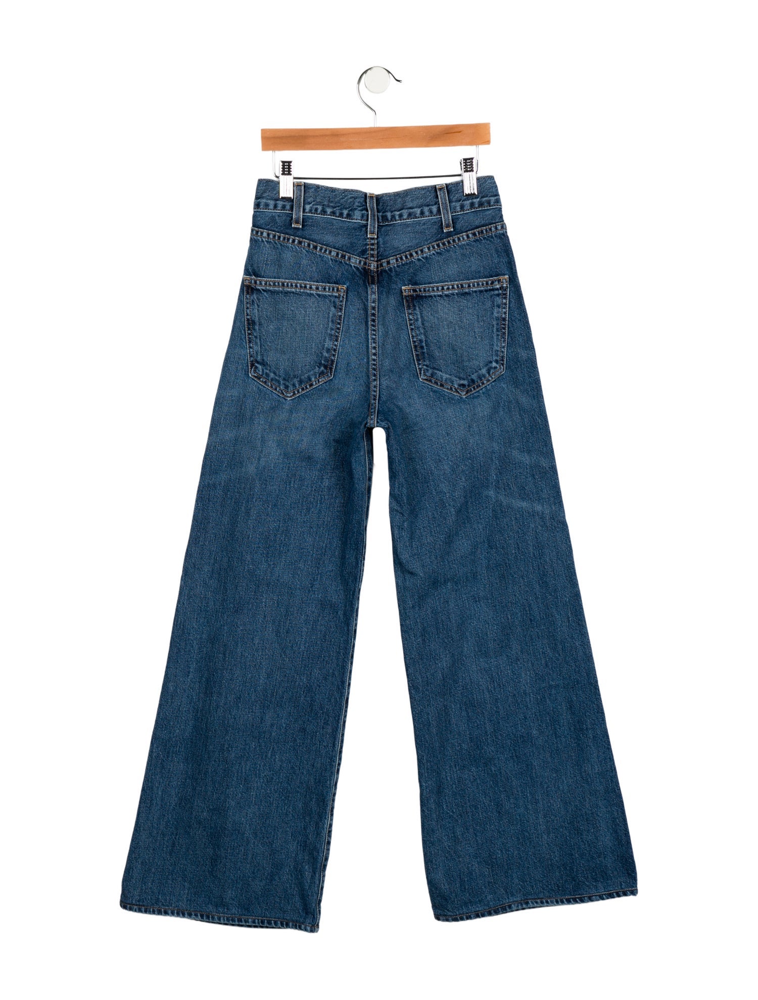 Nili Lotan Mid-Rise Wide Leg Jeans