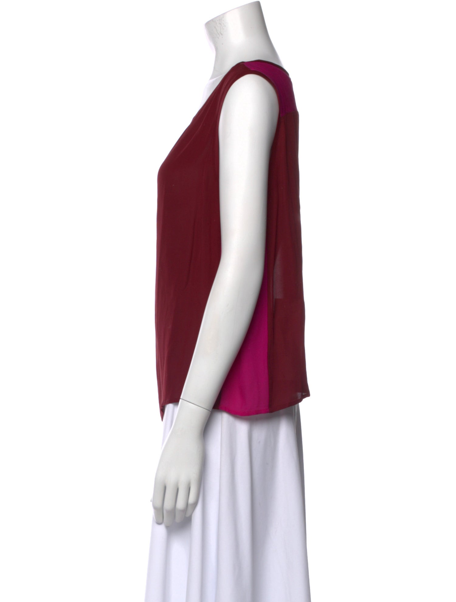 Nili Lotan Silk Scoop Neck Top