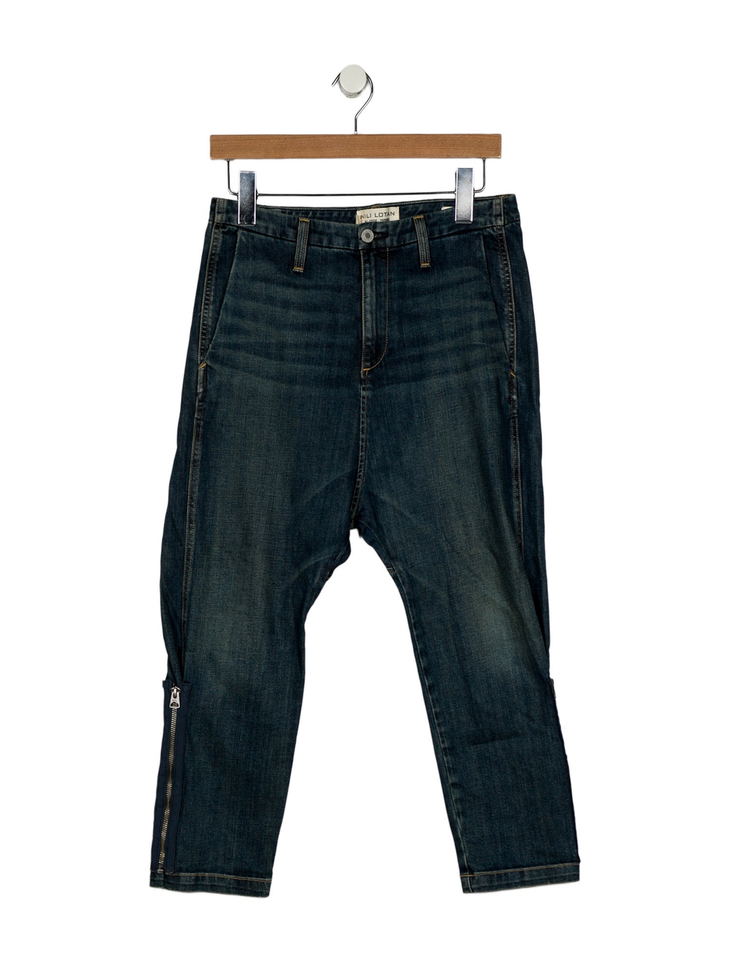 Nili Lotan High-Rise Straight Leg Jeans