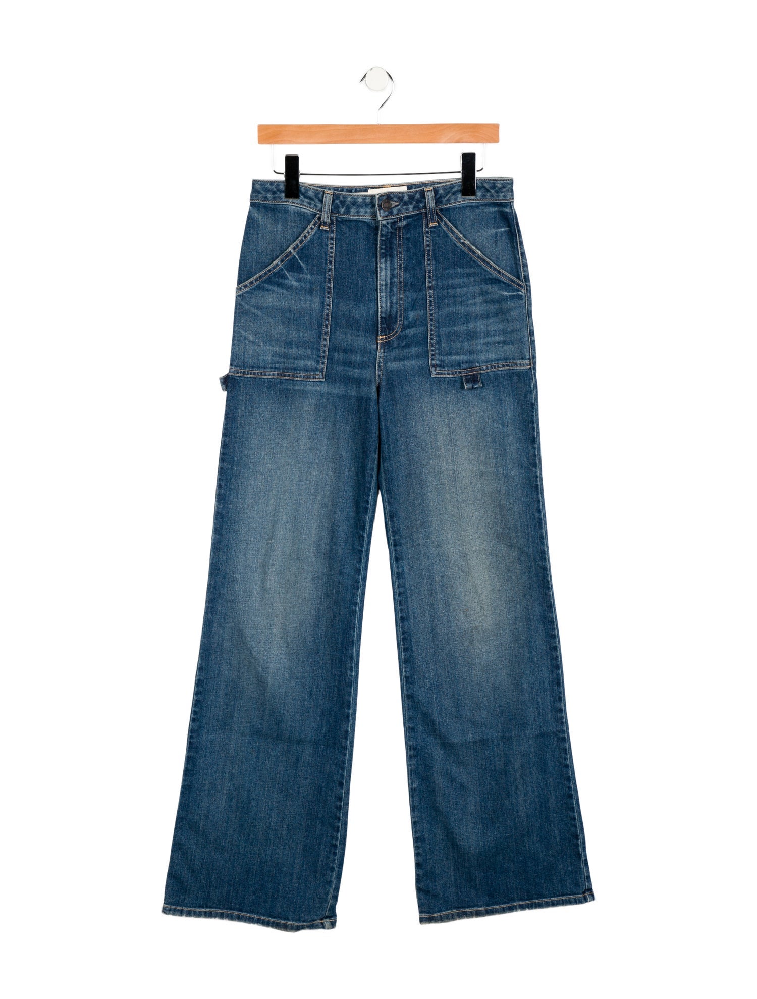 Nili Lotan High-Rise Wide Leg Jeans