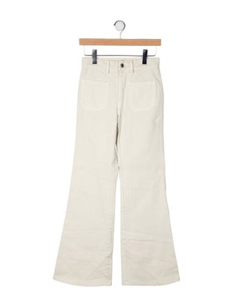 Nili Lotan Mid-Rise Wide Leg Jeans