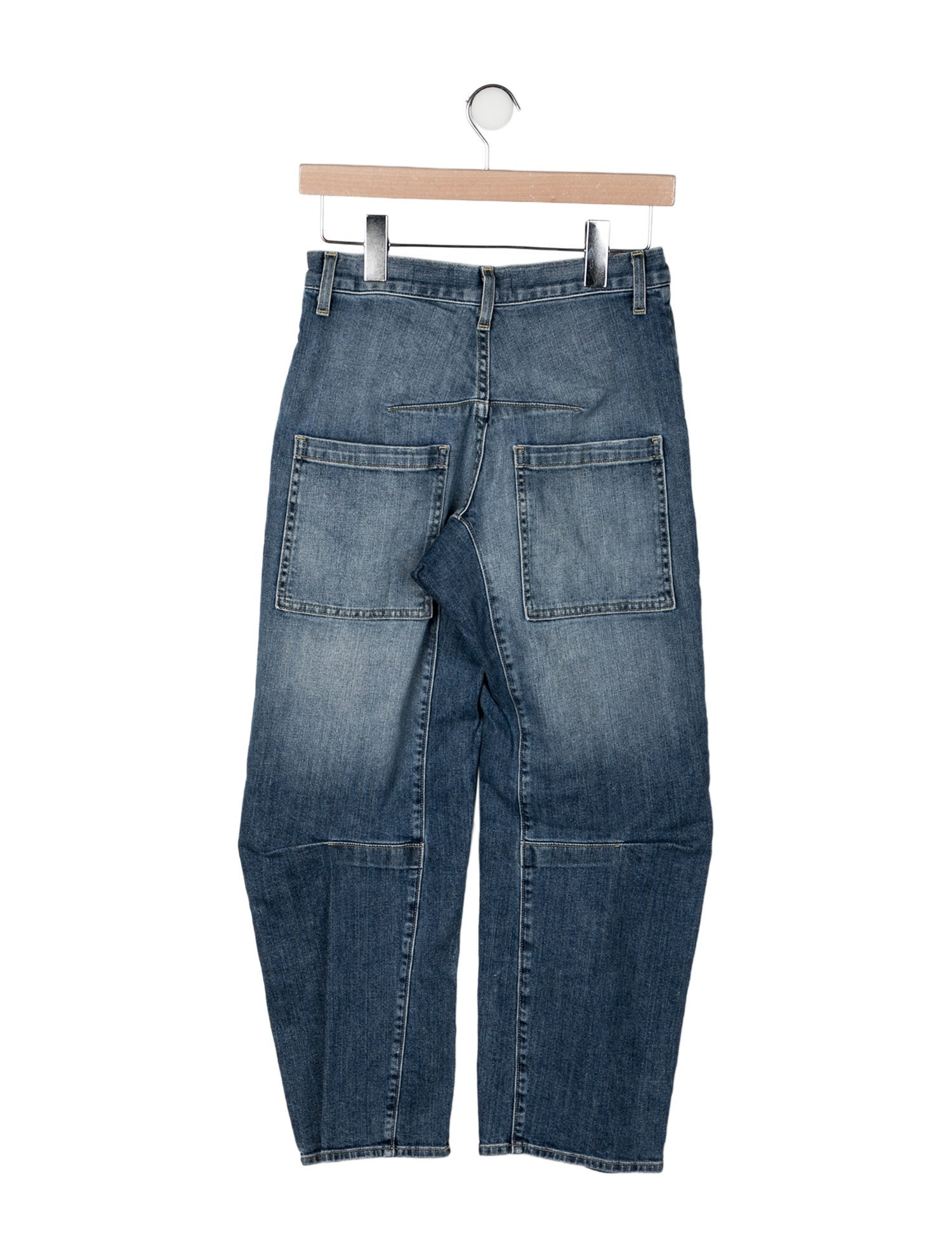 Nili Lotan Mid-Rise Straight Leg Jeans