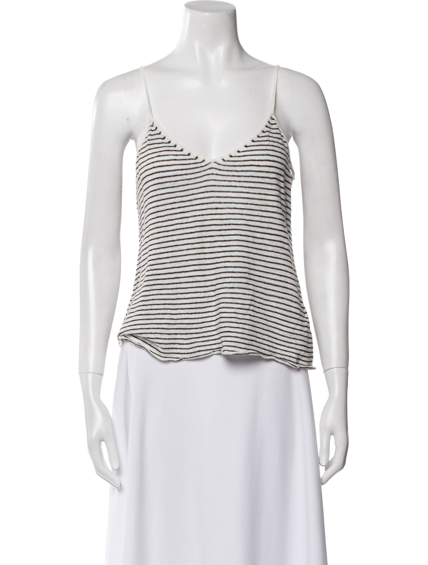 Nili Lotan Linen Striped Top