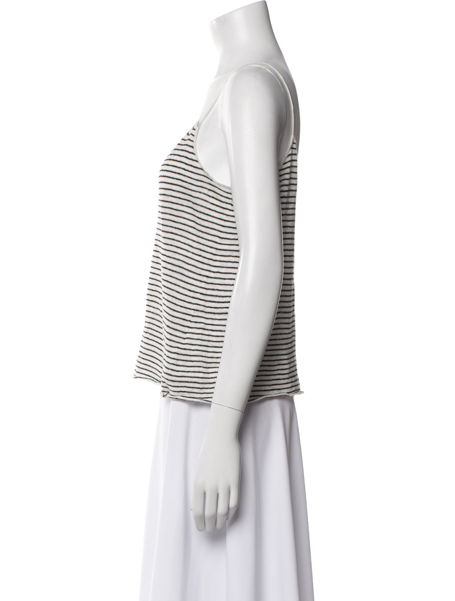 Nili Lotan Linen Striped Top
