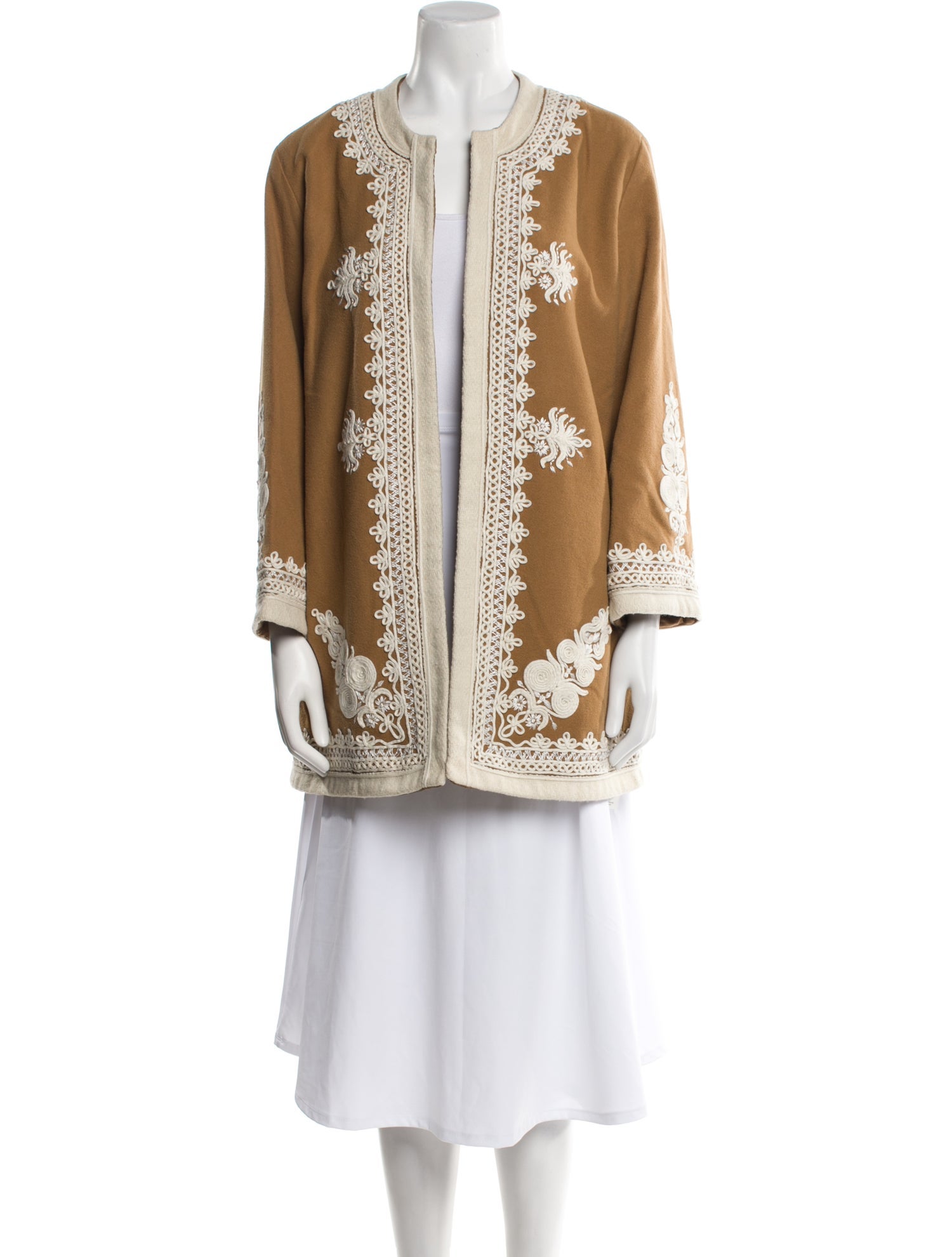 Nili Lotan Virgin Wool Floral Print Evening Jacket