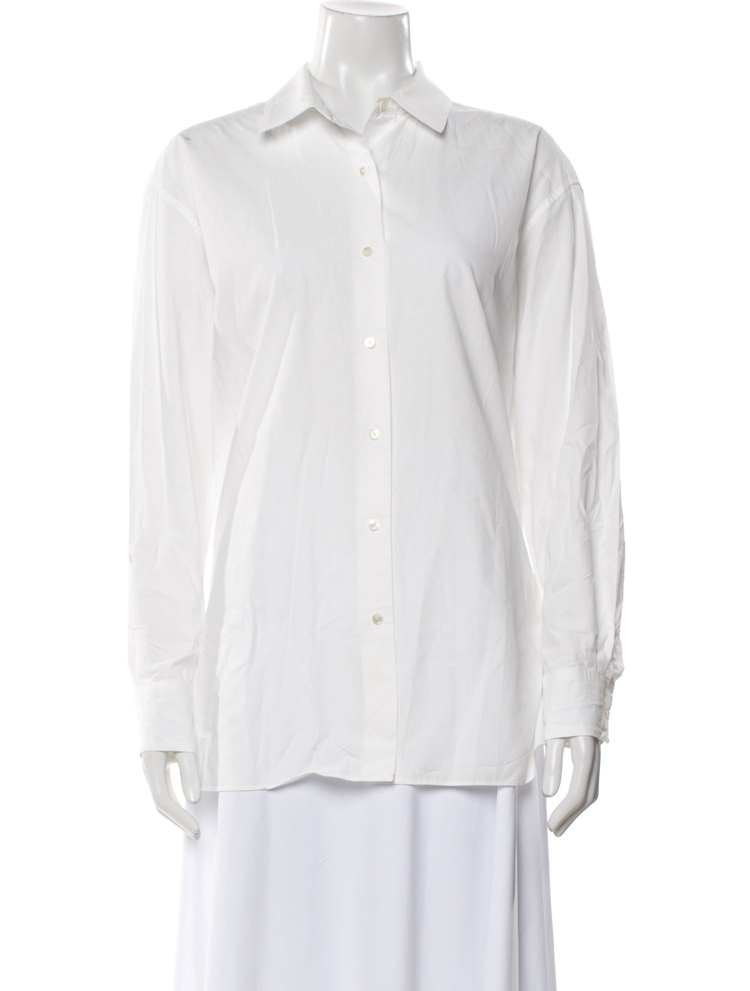 Nili Lotan Long Sleeve Button-Up Top