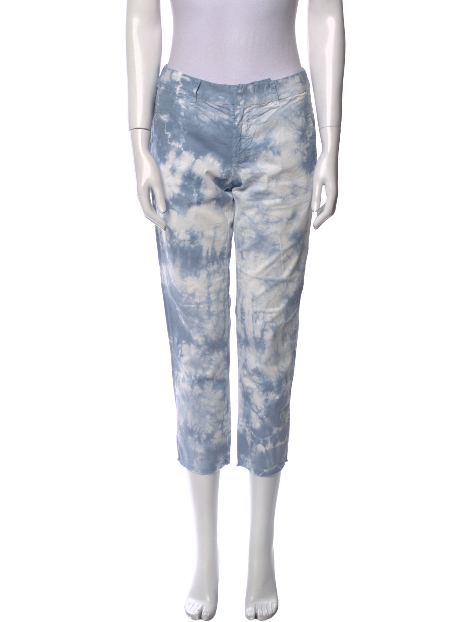 Nili Lotan Tie-Dye Print Straight Leg Pants
