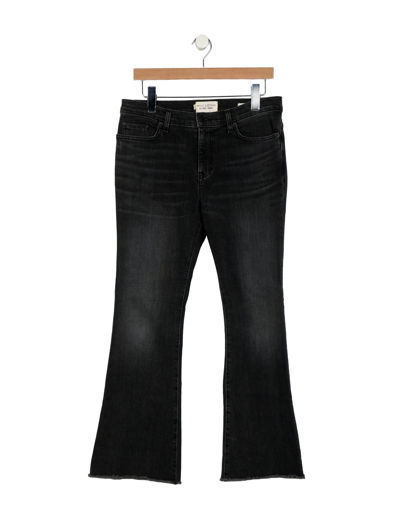 Nili Lotan Mid-Rise Wide Leg Jeans