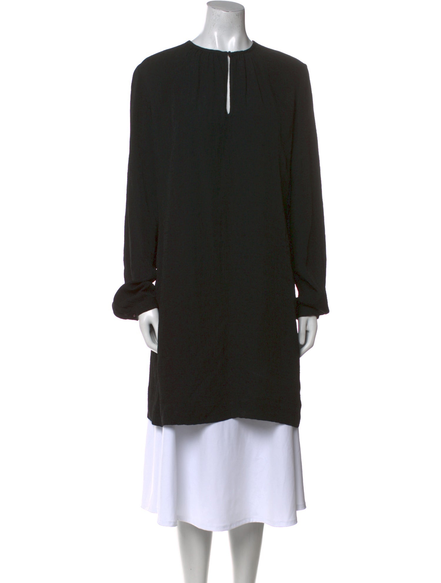 Nili Lotan Crew Neck Long Sleeve Tunic