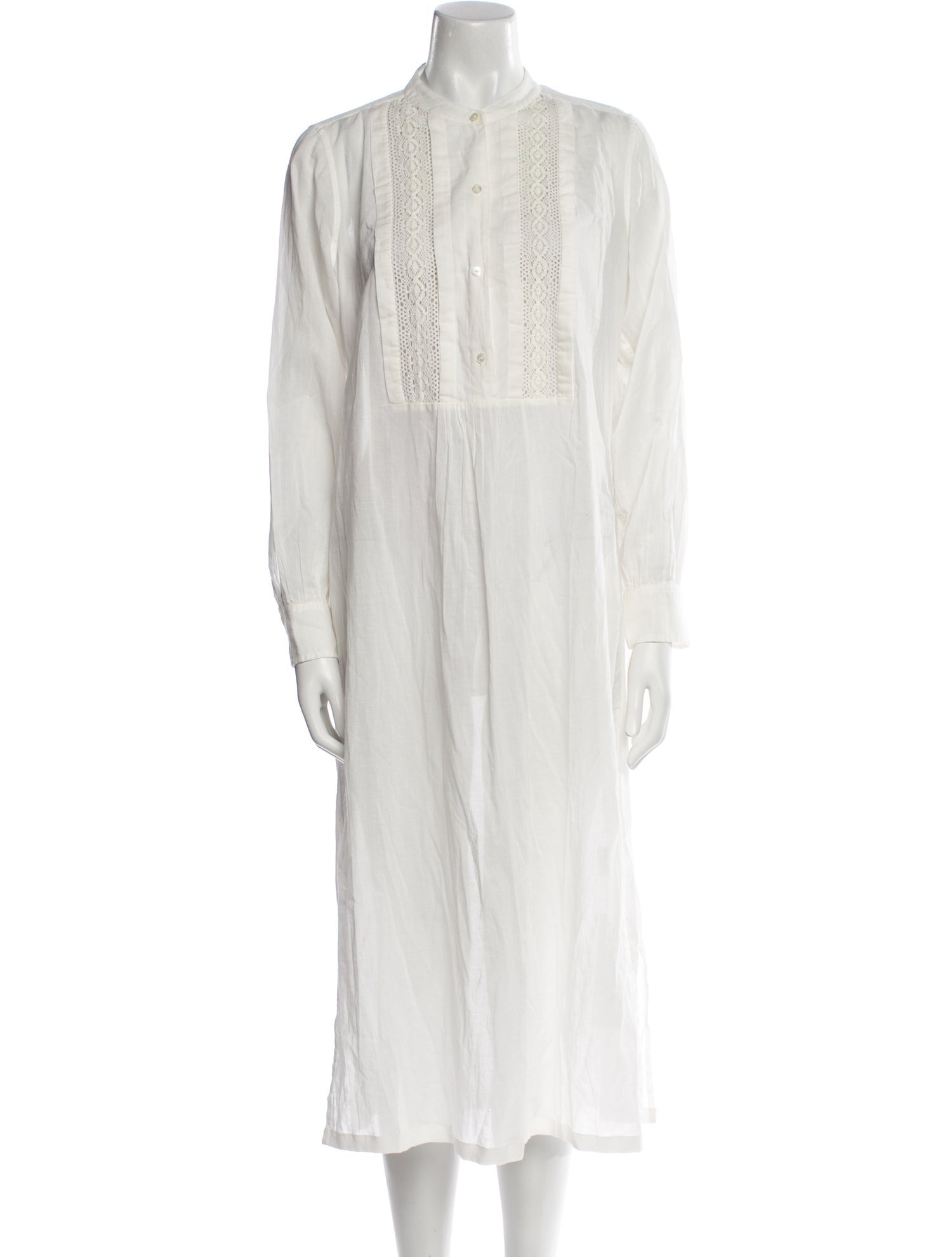 Nili Lotan Mock Neck Midi Length Dress