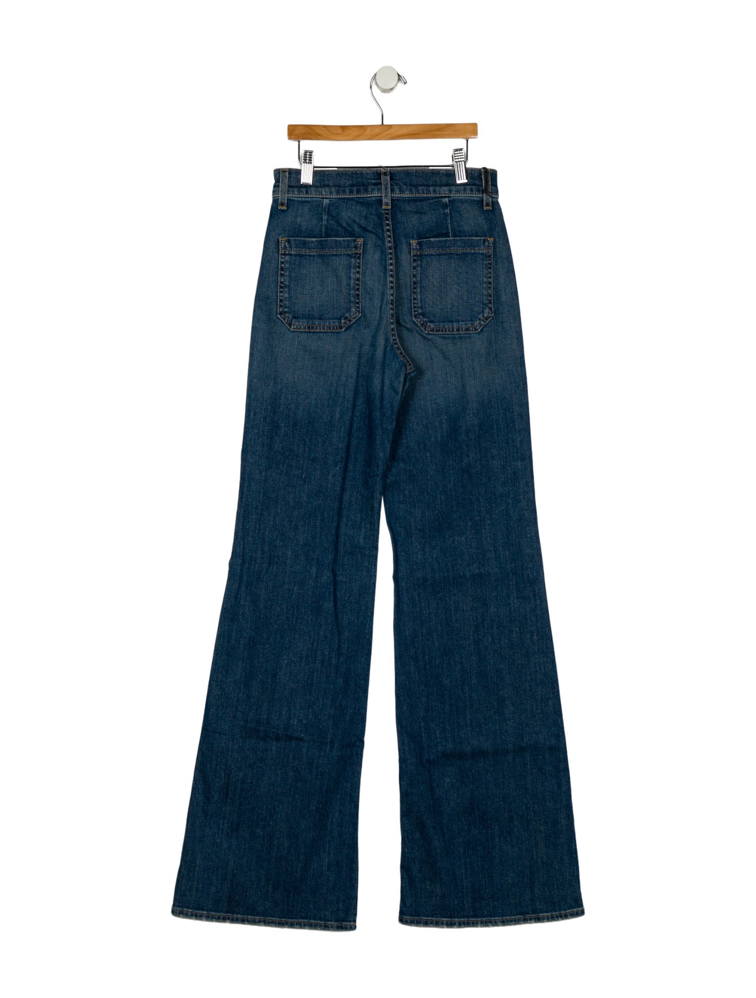 Nili Lotan Mid-Rise Wide Leg Jeans