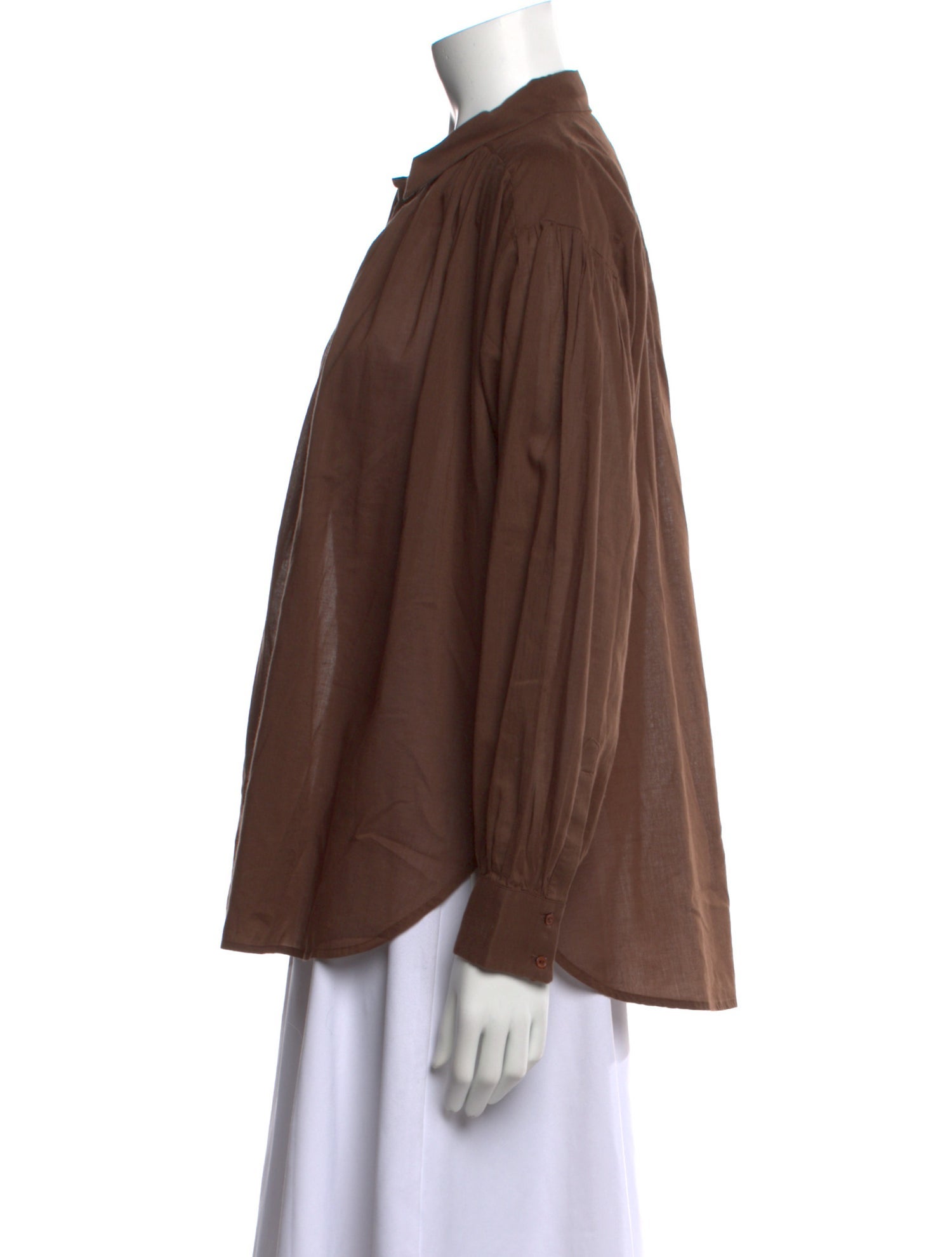 Nili Lotan Long Sleeve Button-Up Top