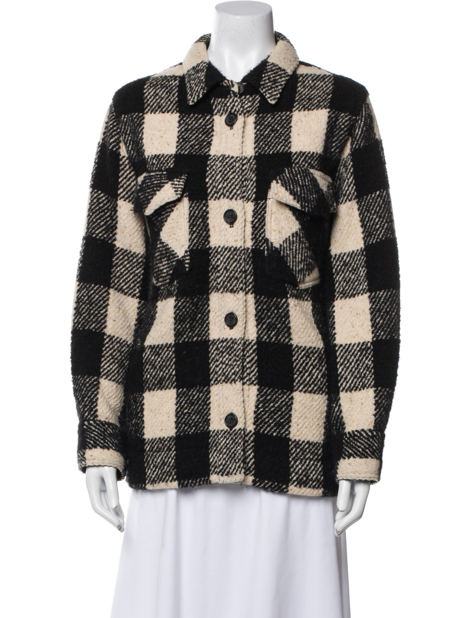 Nili Lotan Plaid Print Evening Jacket