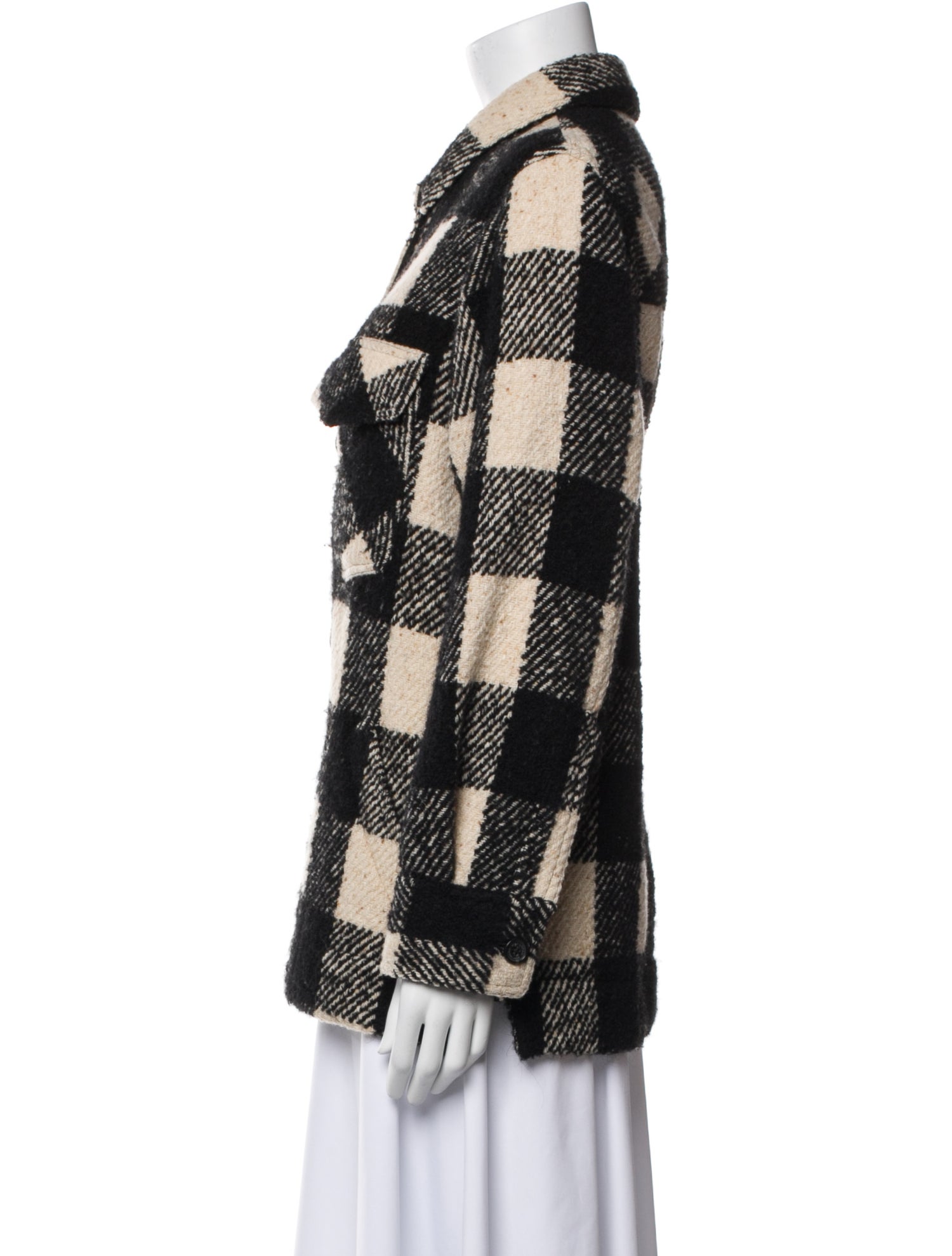 Nili Lotan Plaid Print Evening Jacket