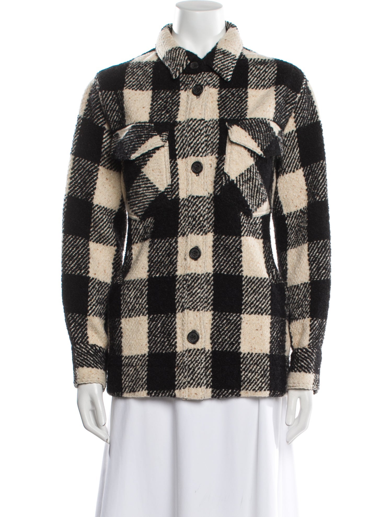 Nili Lotan Plaid Print Jacket