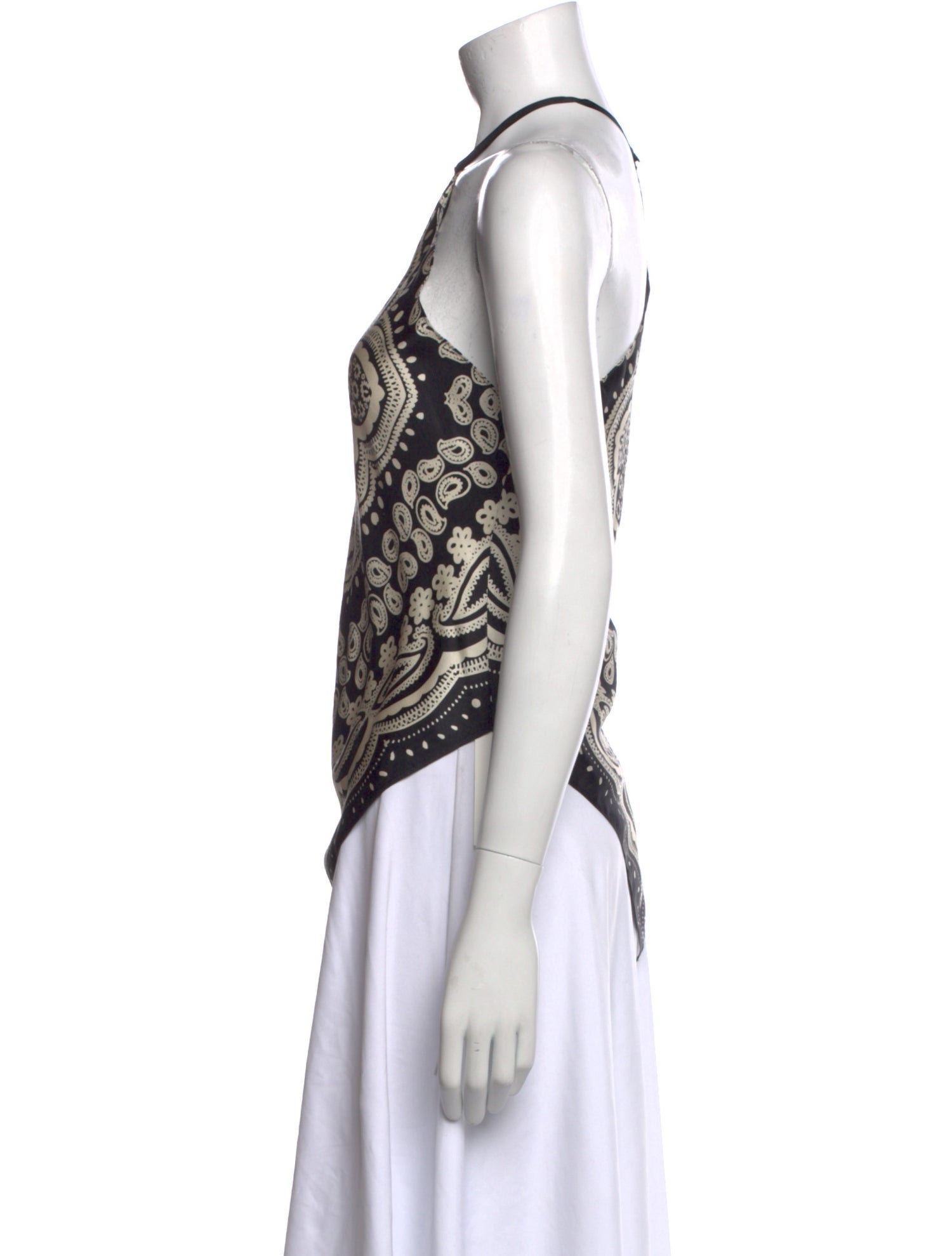 Nili Lotan Silk Paisley Print Tunic