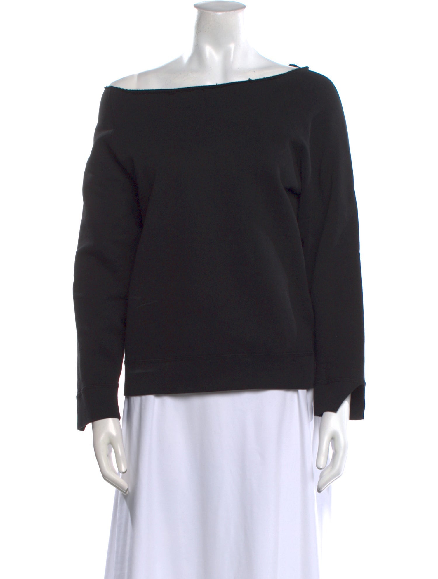 Nili Lotan Bateau Neckline Long Sleeve Sweatshirt