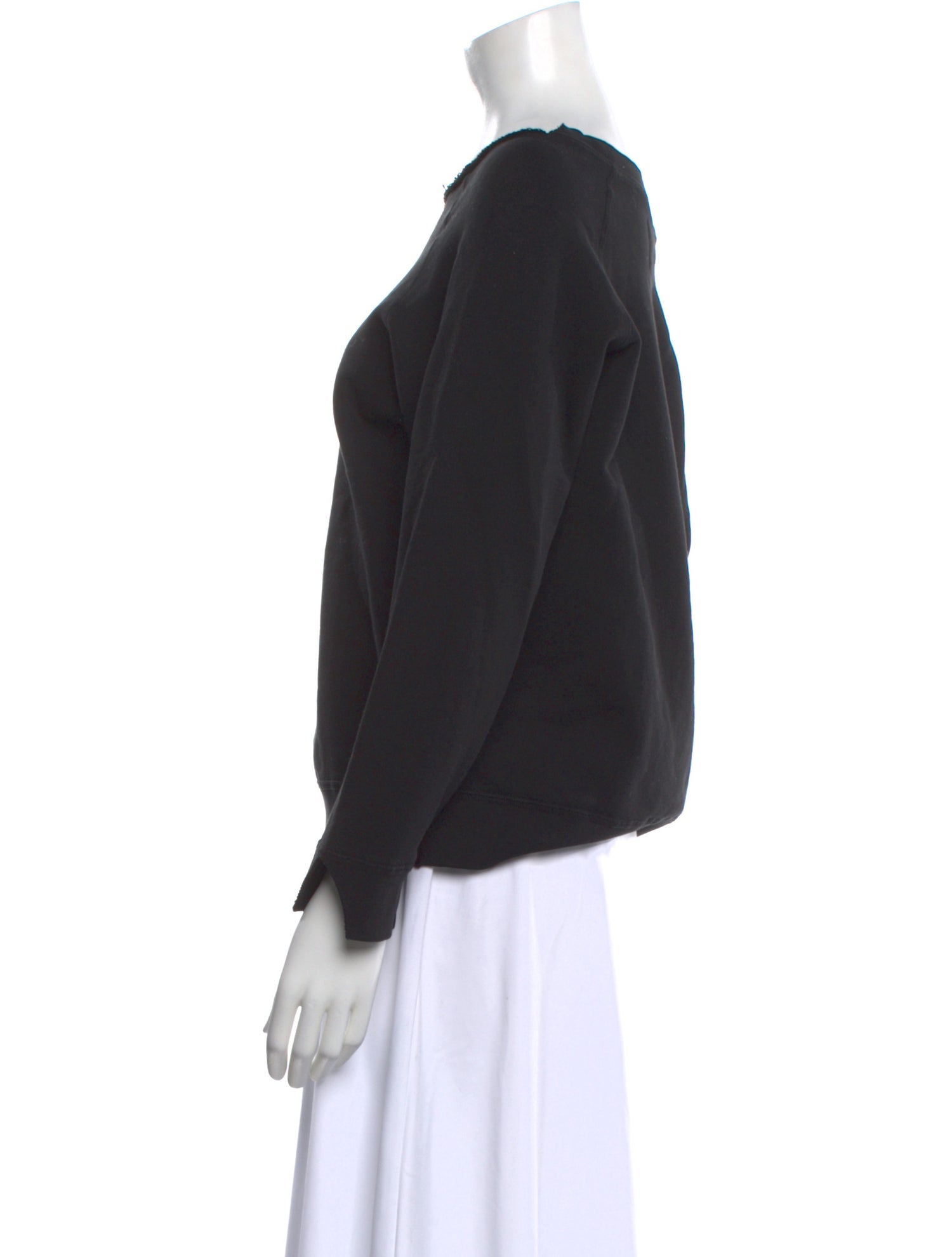 Nili Lotan Bateau Neckline Long Sleeve Sweatshirt