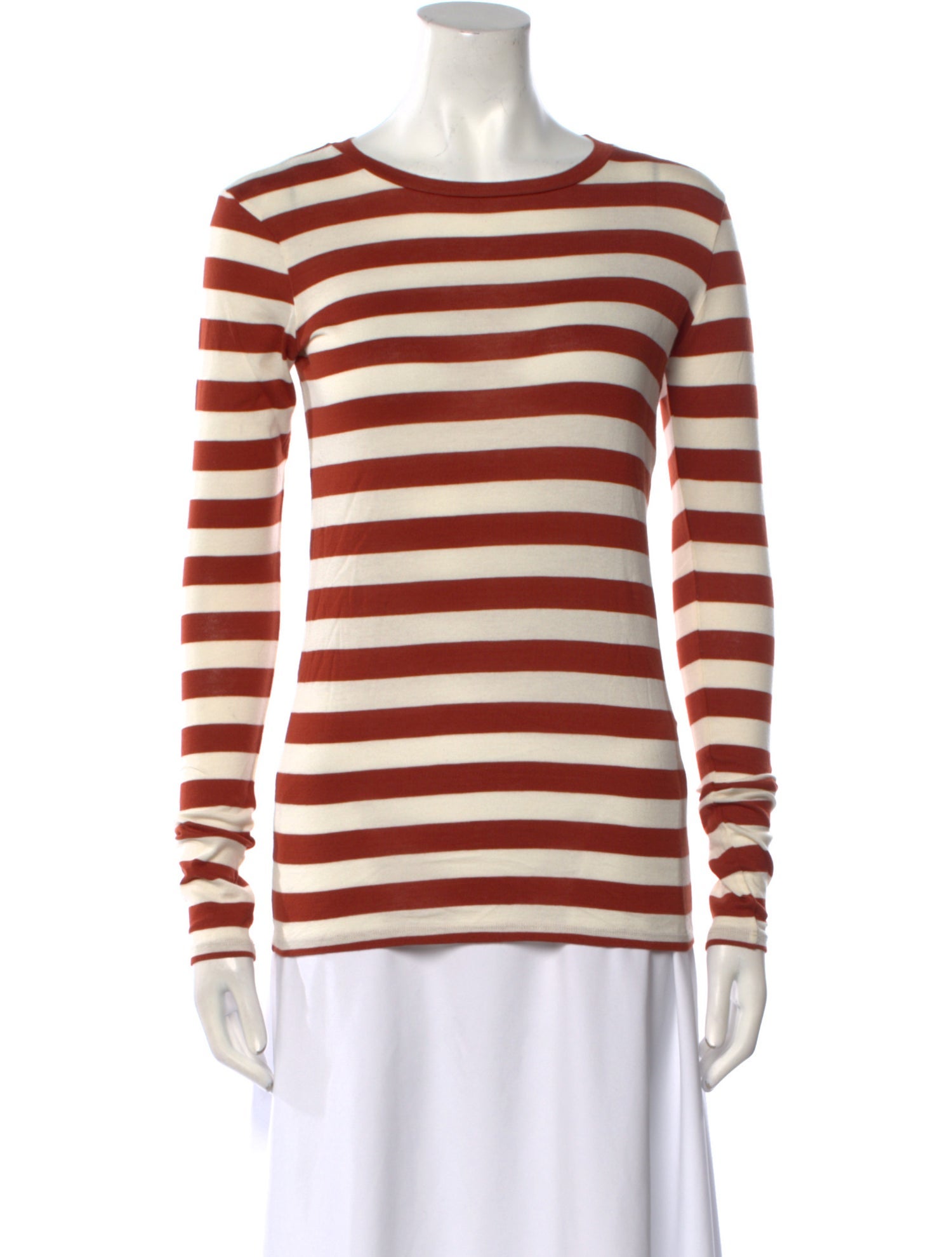 Nili Lotan Striped Crew Neck Top w/ Tags