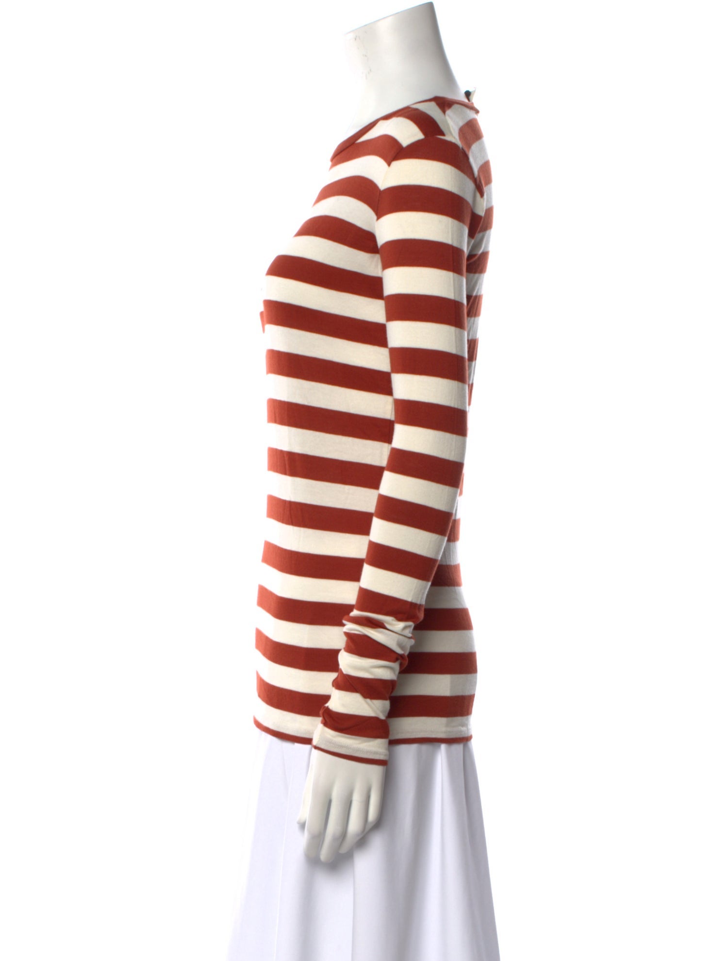 Nili Lotan Striped Crew Neck Top w/ Tags