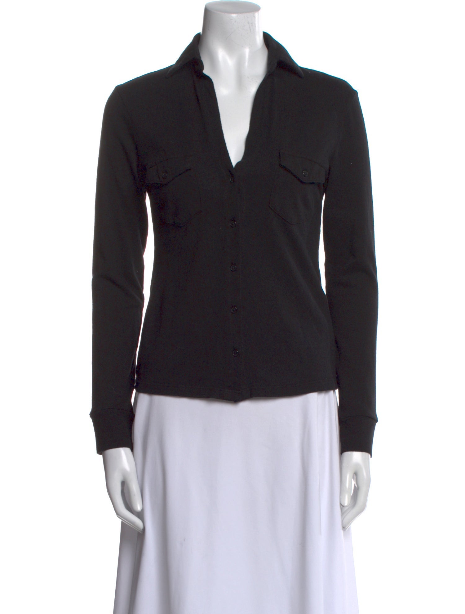 Nili Lotan Long Sleeve Button-Up Top