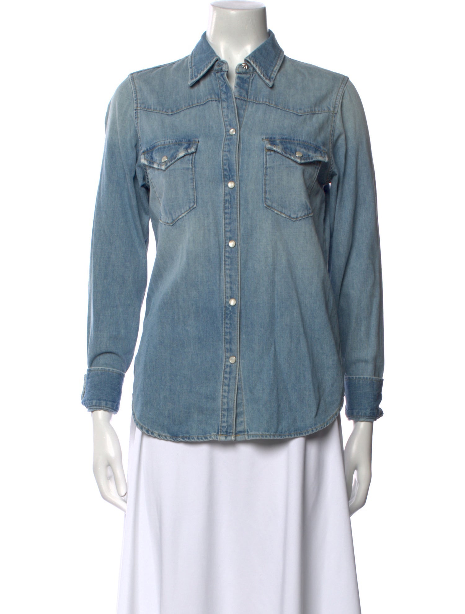 Nili Lotan Long Sleeve Button-Up Top