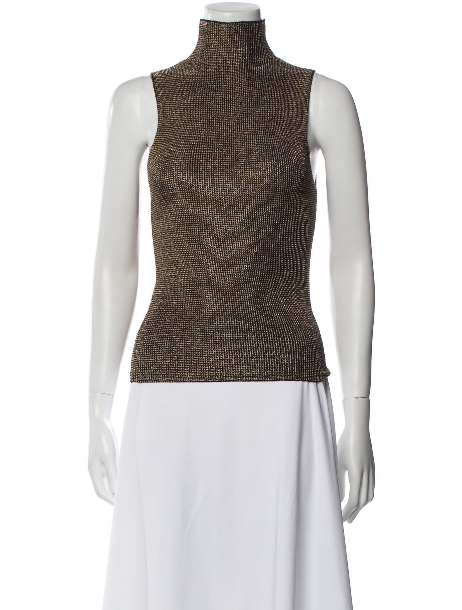 Nili Lotan Printed Mock Neck Top w/ Tags