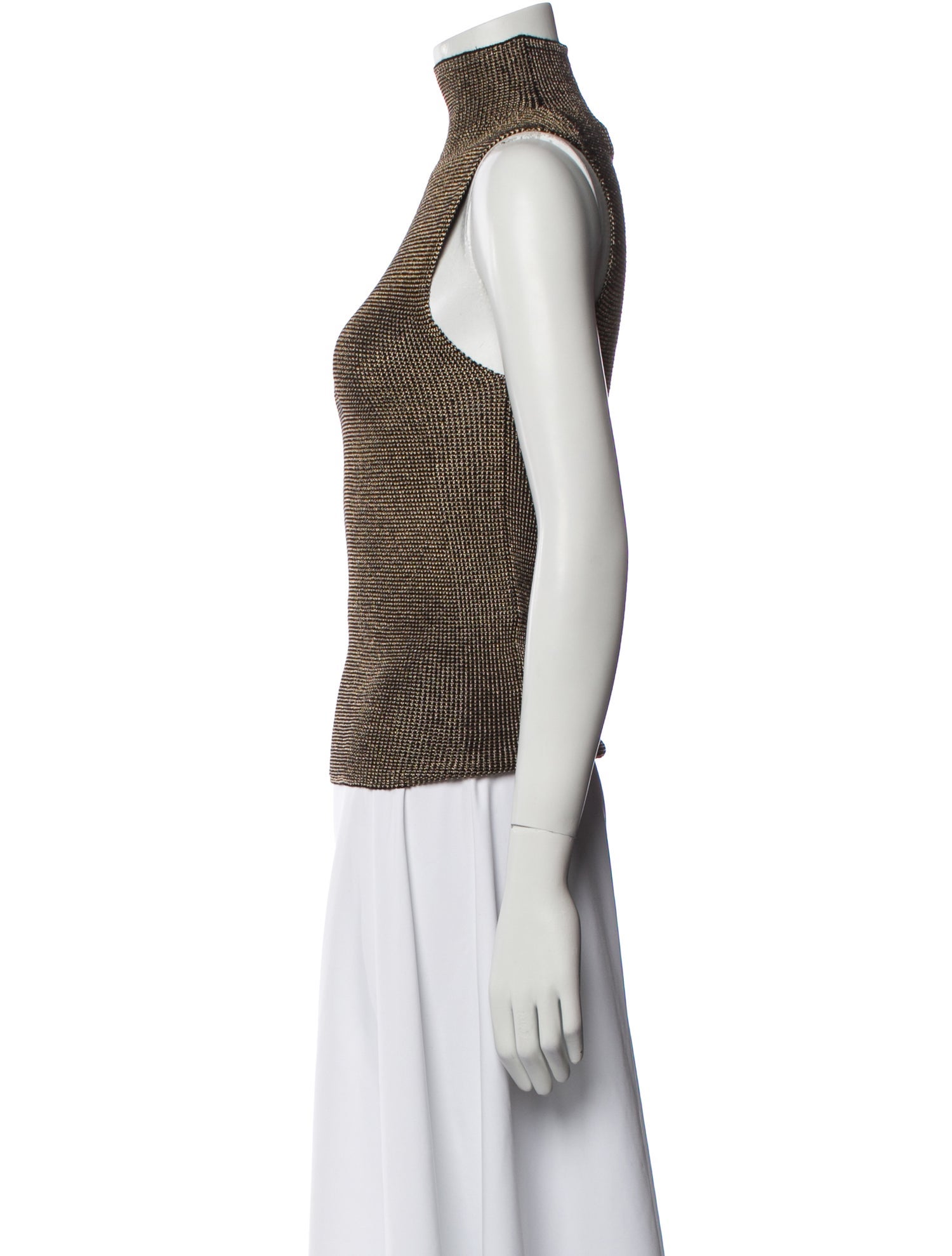 Nili Lotan Printed Mock Neck Top w/ Tags