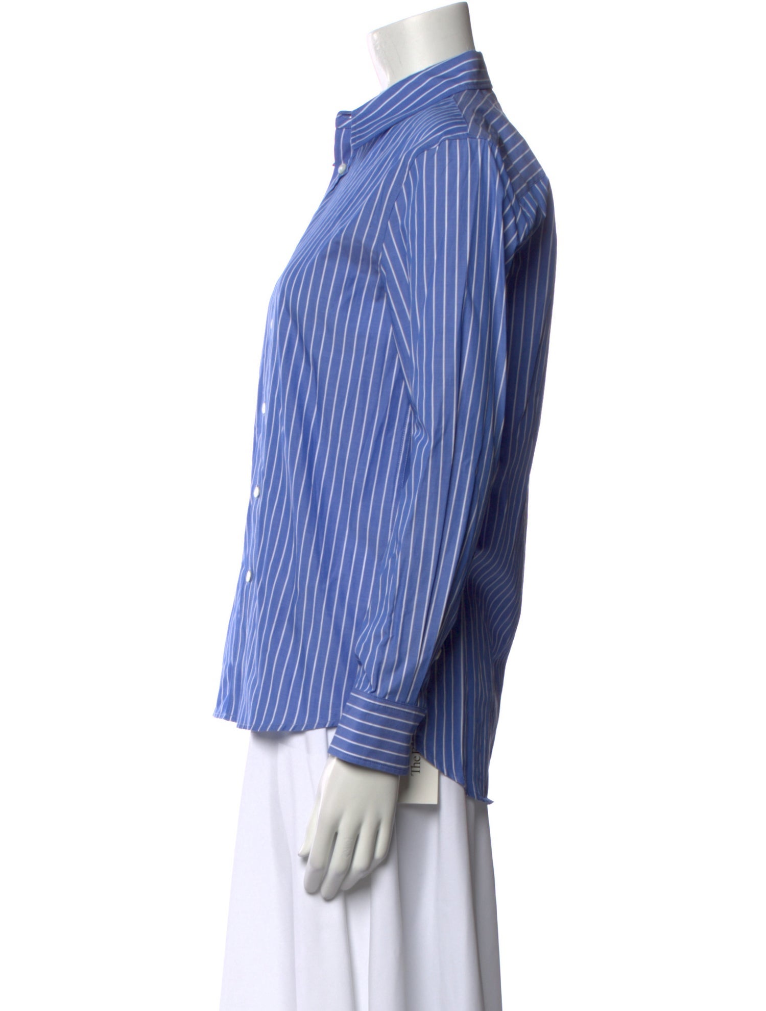 Nili Lotan Striped Long Sleeve Button-Up Top w/ Tags