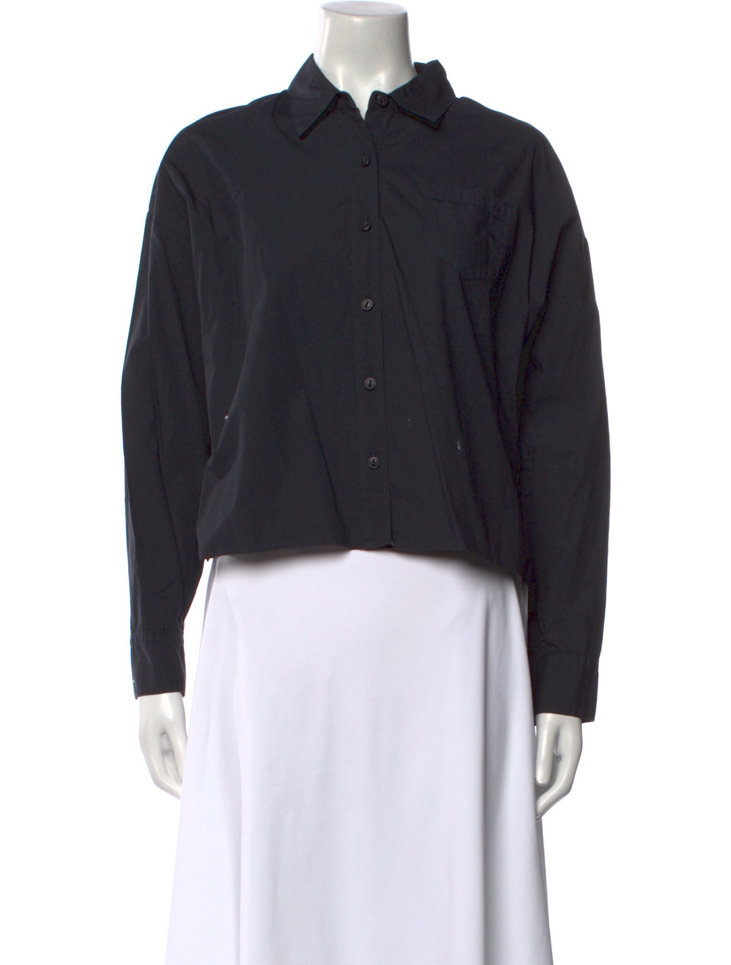 Nili Lotan Long Sleeve Crop Top