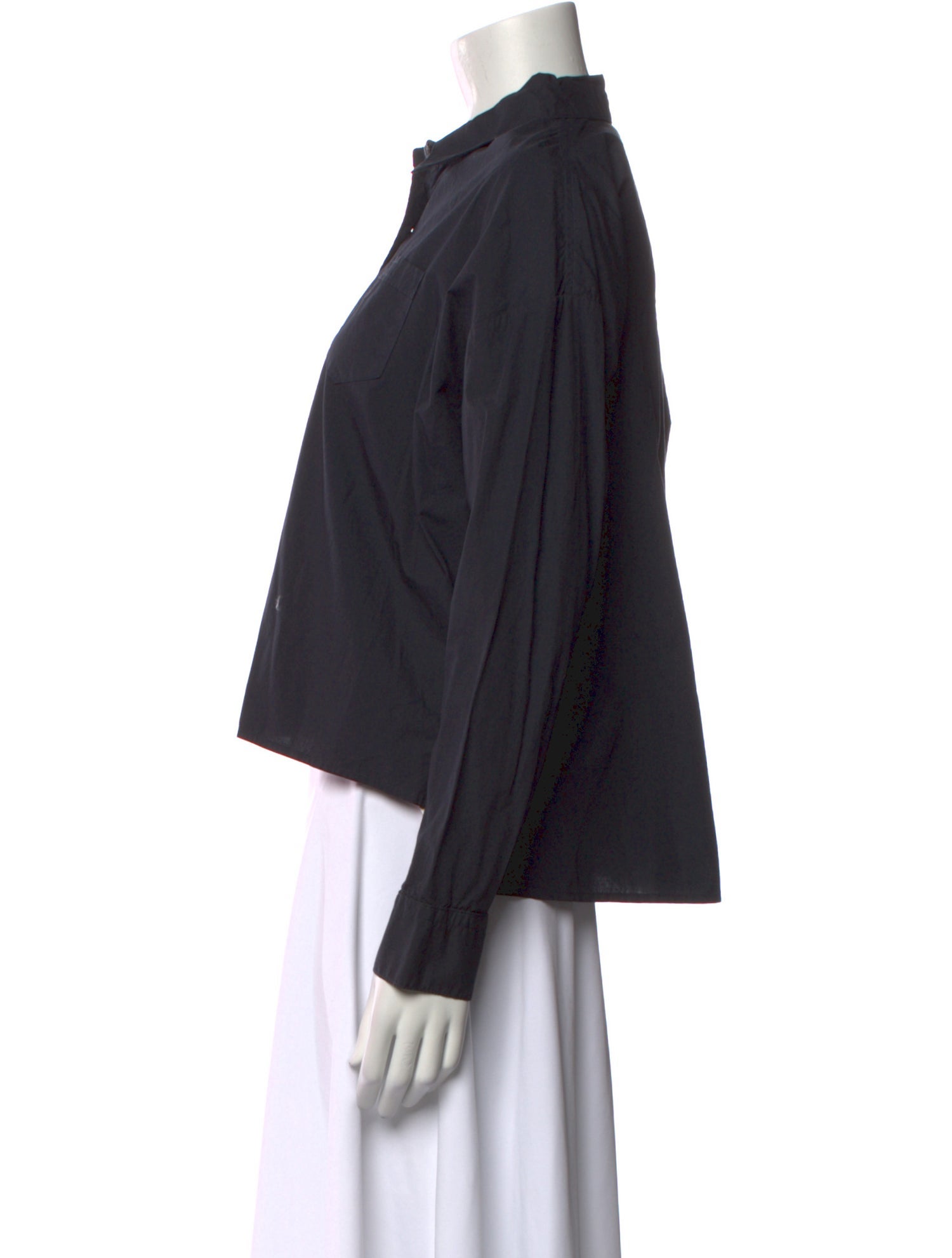 Nili Lotan Long Sleeve Crop Top