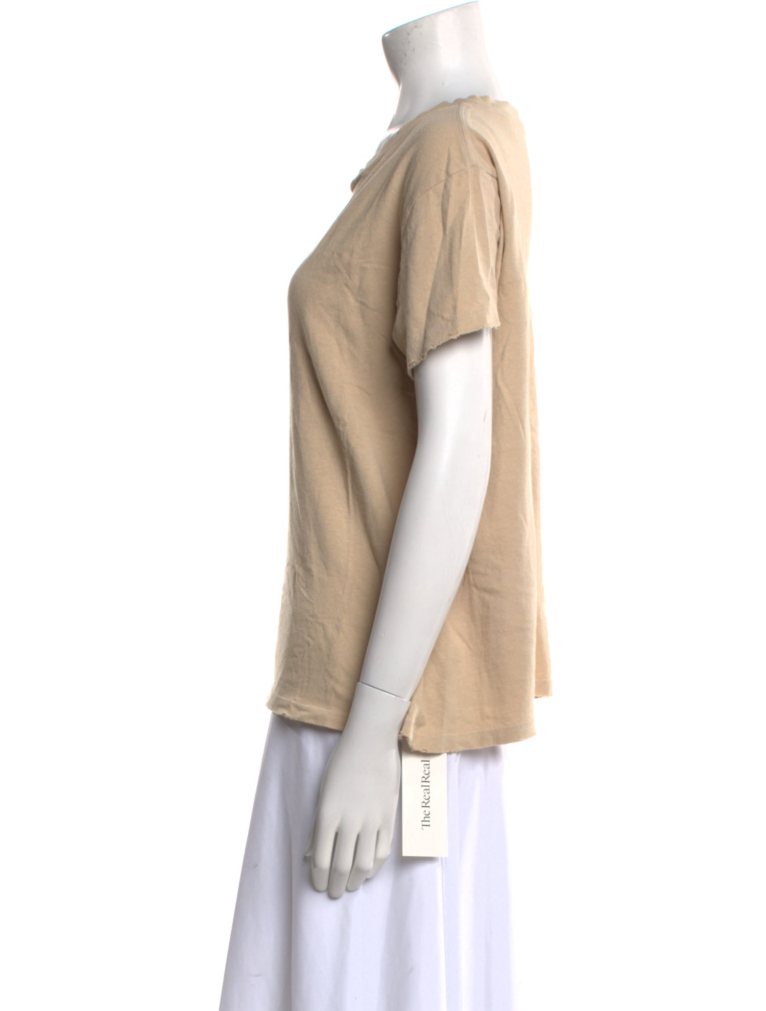 Nili Lotan Cowl Neck Short Sleeve T-Shirt