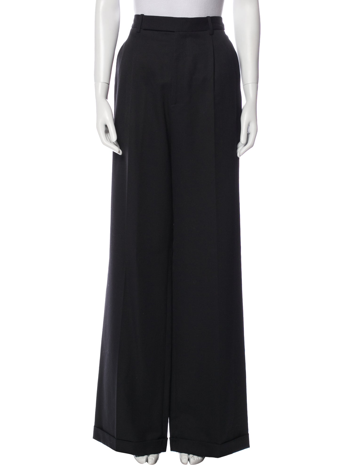 Nili Lotan Virgin Wool Wide Leg Pants