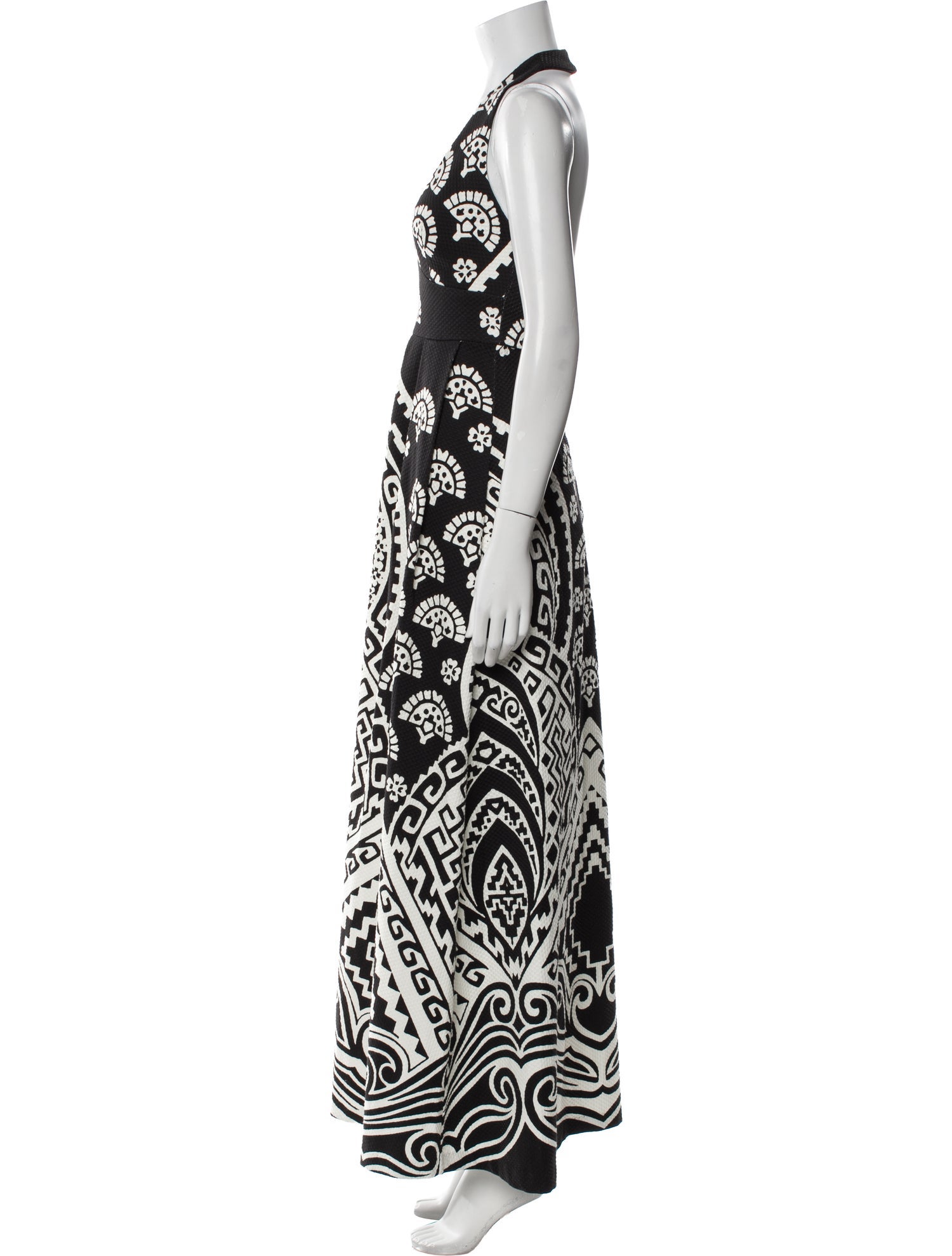 Nili Lotan Printed Long Dress