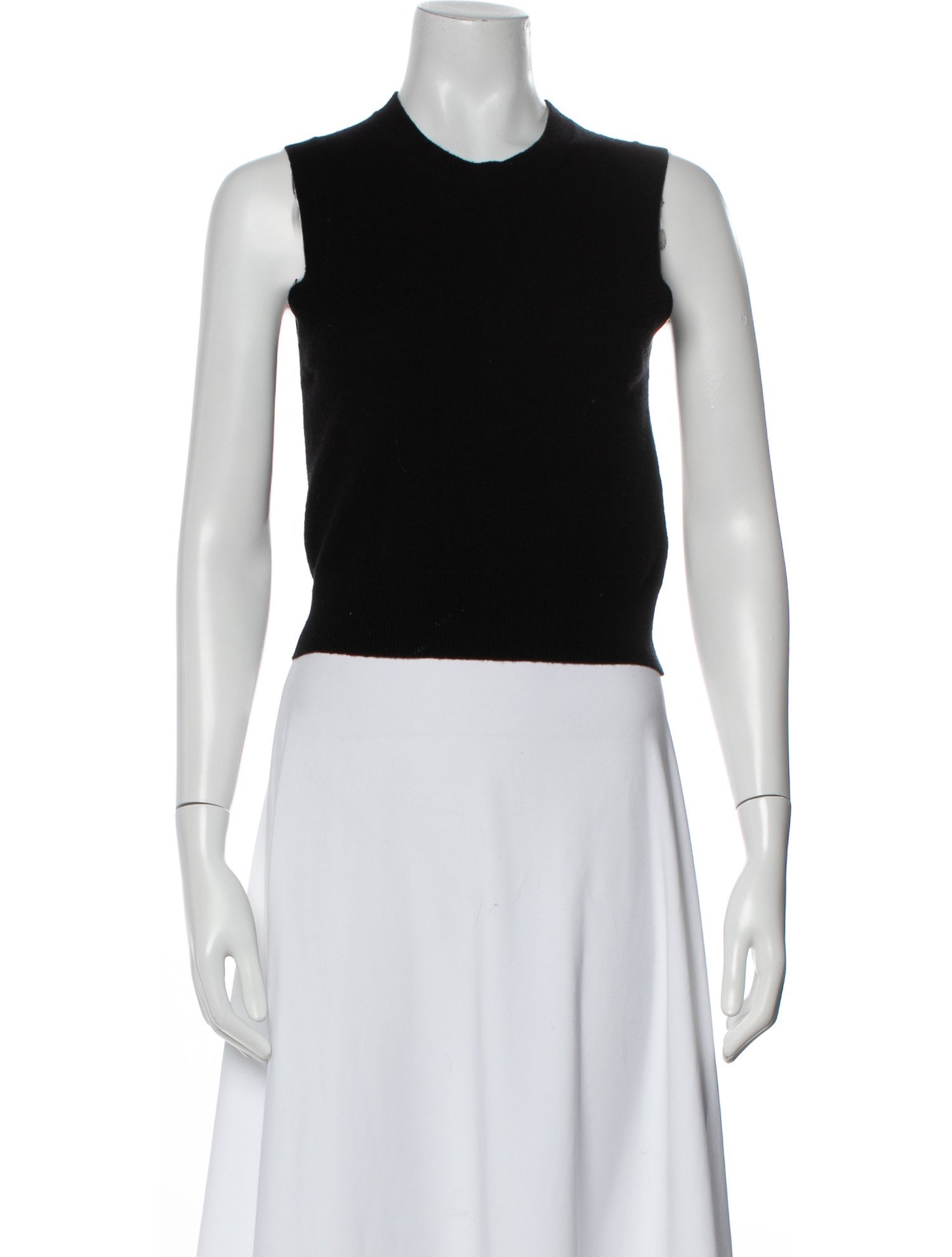 Nili Lotan Cashmere Crew Neck Crop Top