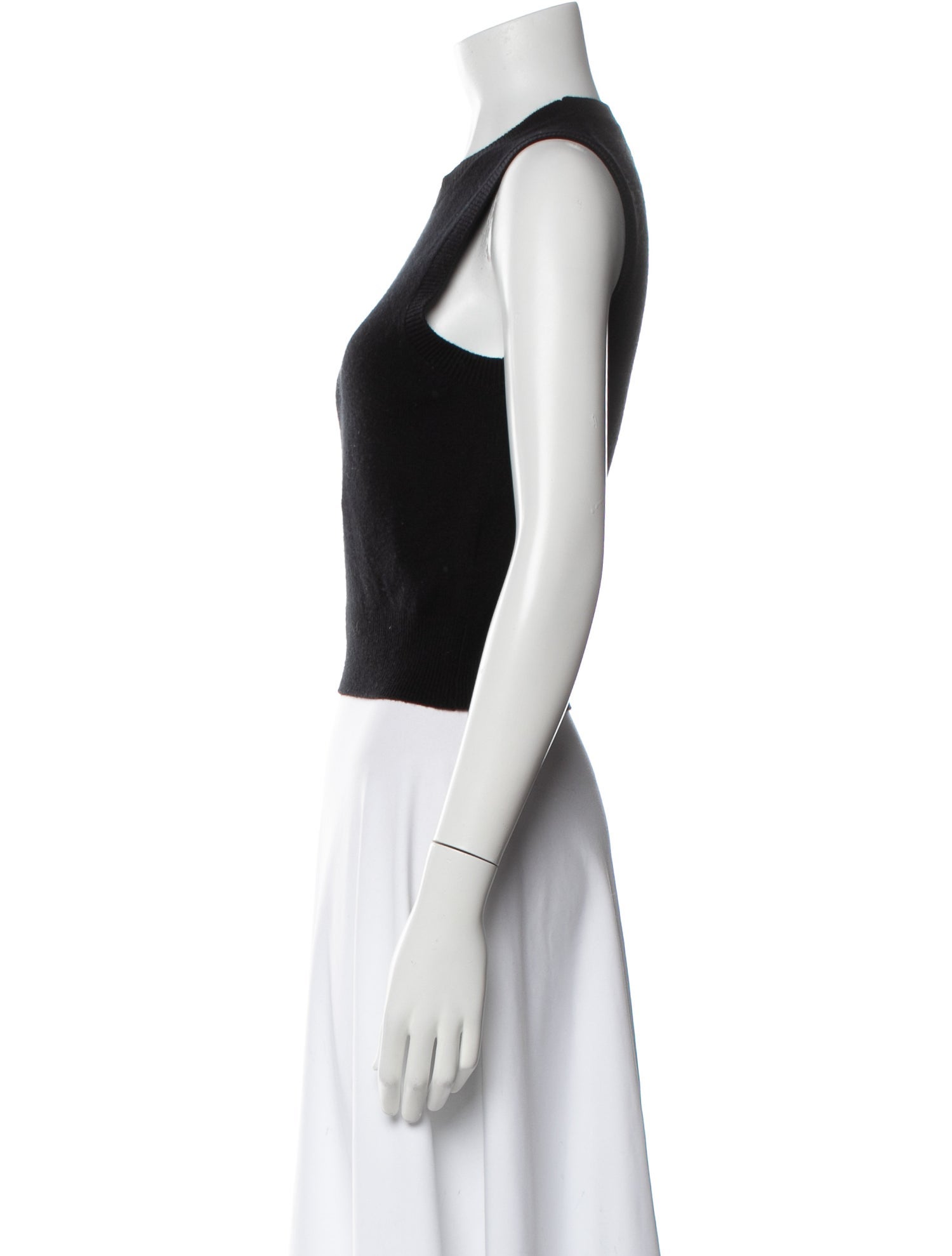 Nili Lotan Cashmere Crew Neck Crop Top