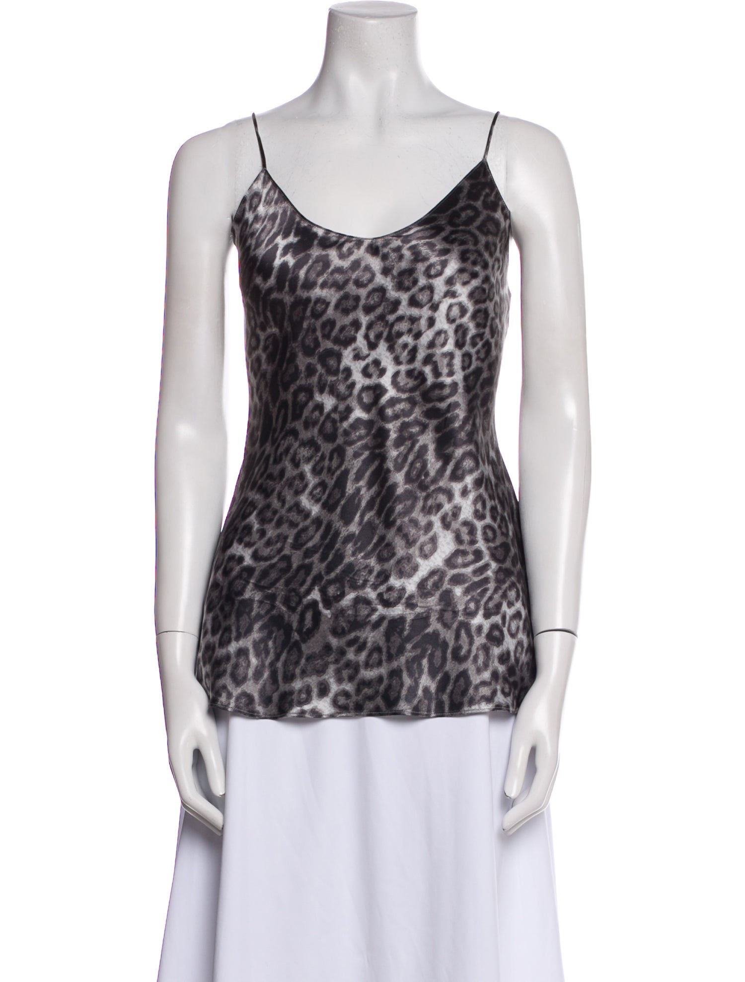 Nili Lotan Silk Animal Print Top