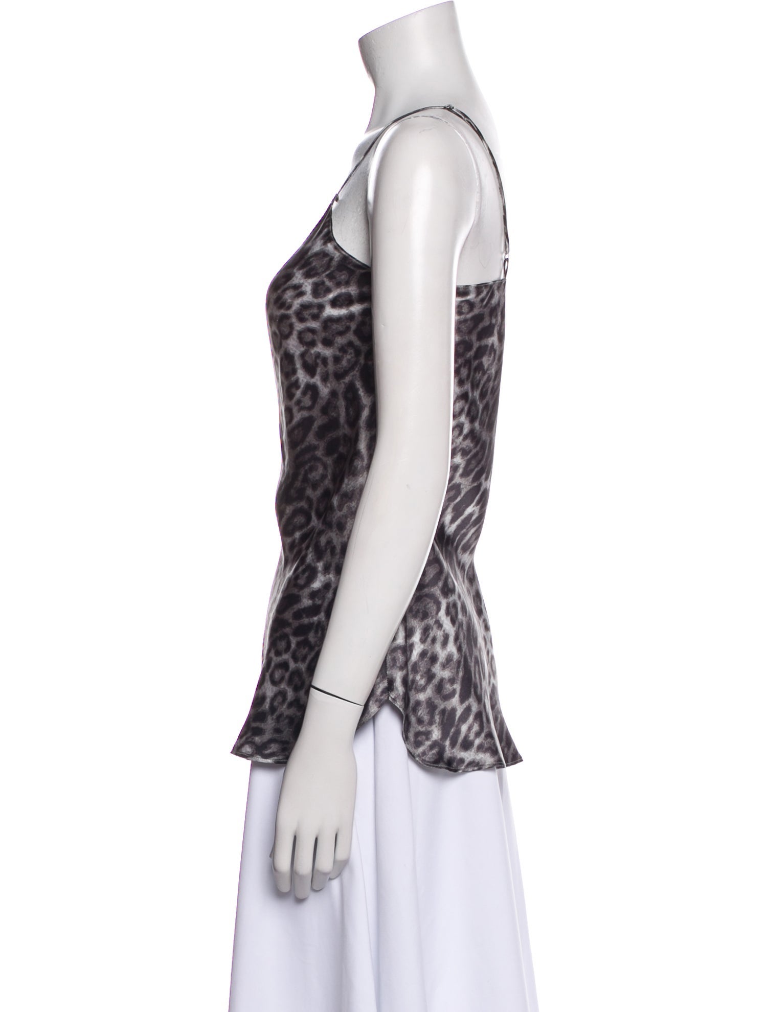 Nili Lotan Silk Animal Print Top