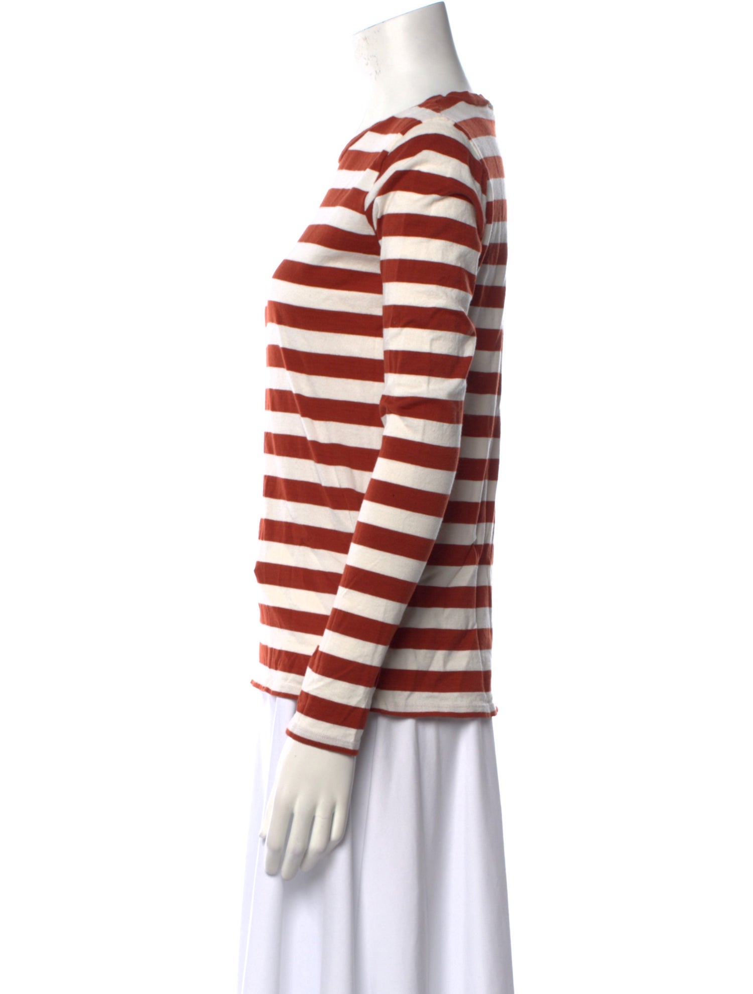 Nili Lotan Striped Crew Neck Sweatshirt