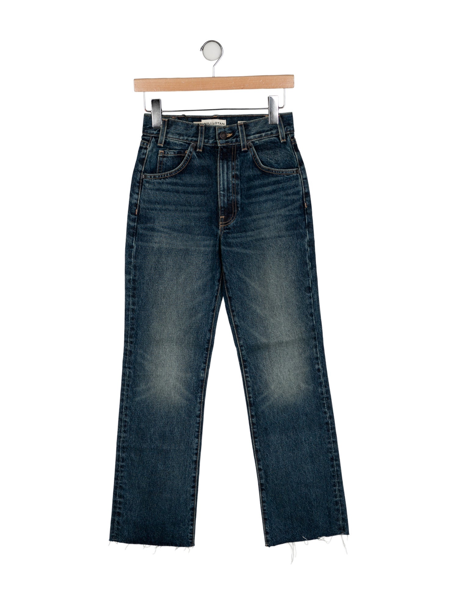 Nili Lotan Mid-Rise Straight Leg Jeans w/ Tags
