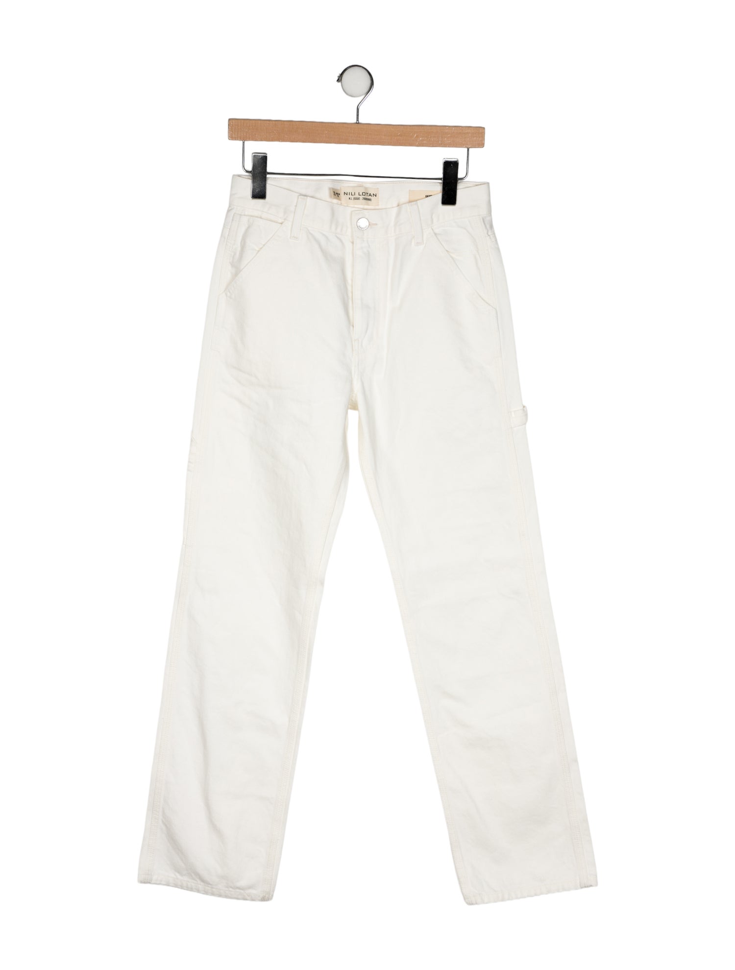 Nili Lotan Mid-Rise Straight Leg Jeans